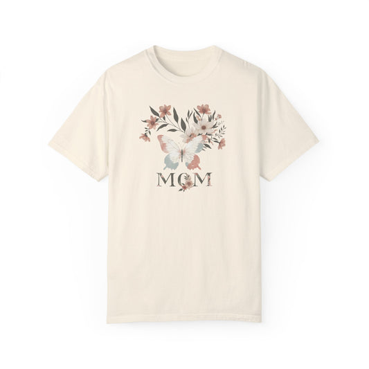 Mom Life in Full Bloom Soft Colored Boho Inspired Garment-Dyed T-shirt Great Gift, Mom Gift, Mothers Day Gift, Wife Gift, Sister Gift