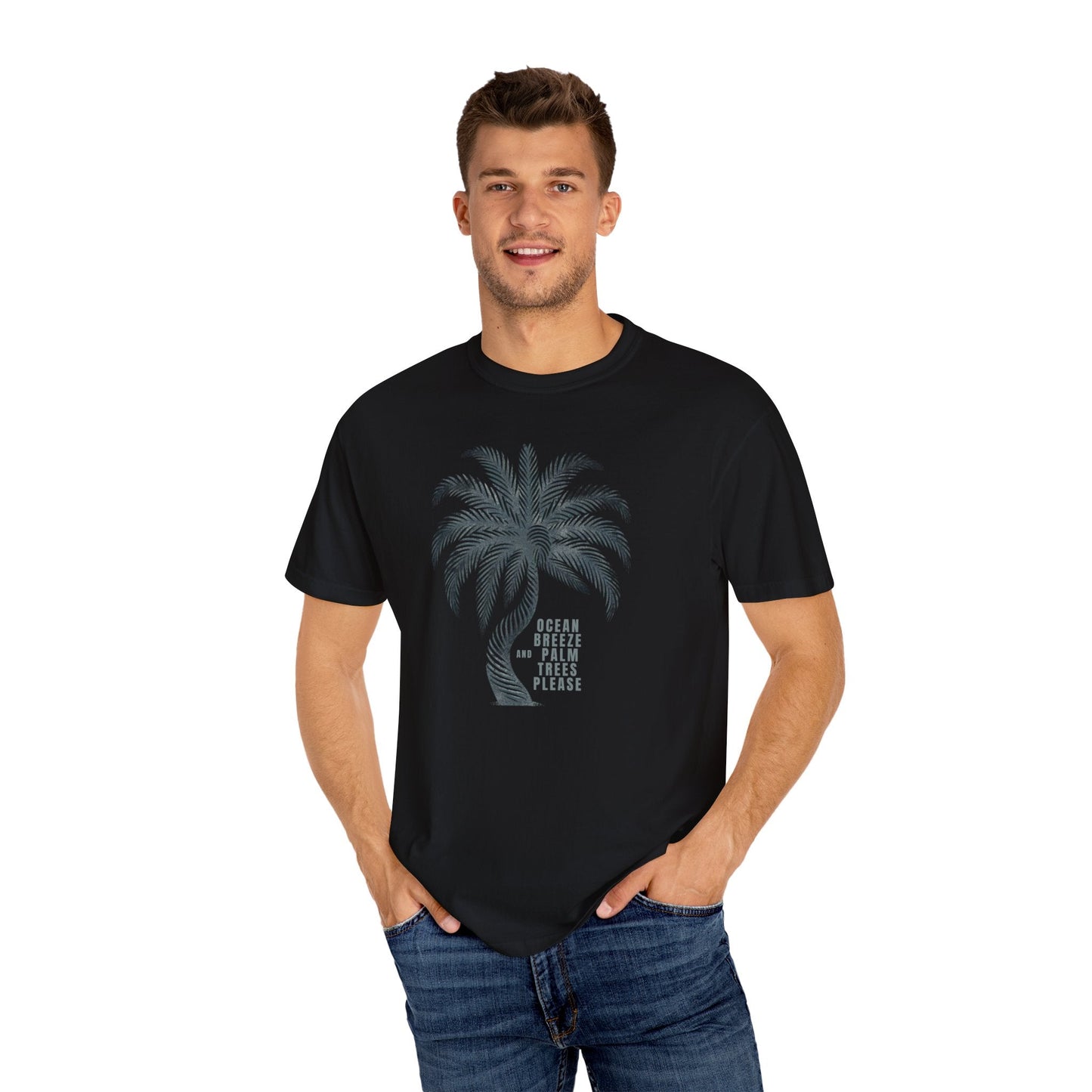 Ocean Breeze & Palm Trees: Enjoy Comfort with Our Cozy Cotton Tee Great Gift Tshirt