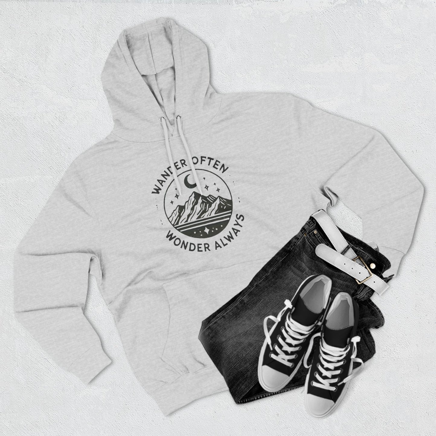 Wander Often Wonder Always Graphic Hoodie