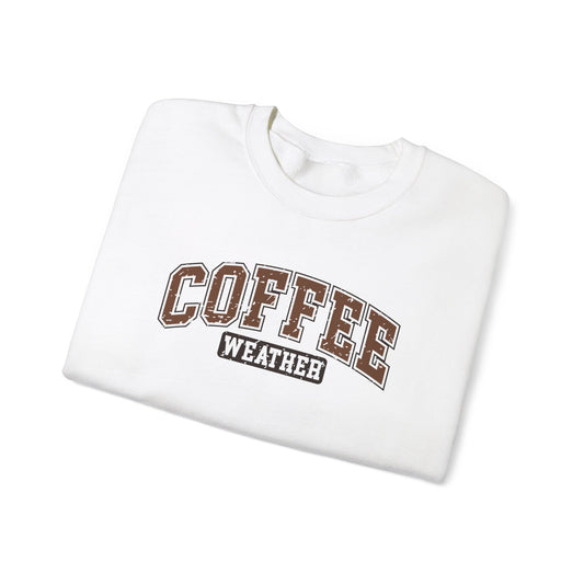 Coffee Weather Graphic Sweatshirt for Cozy Winter Vibes