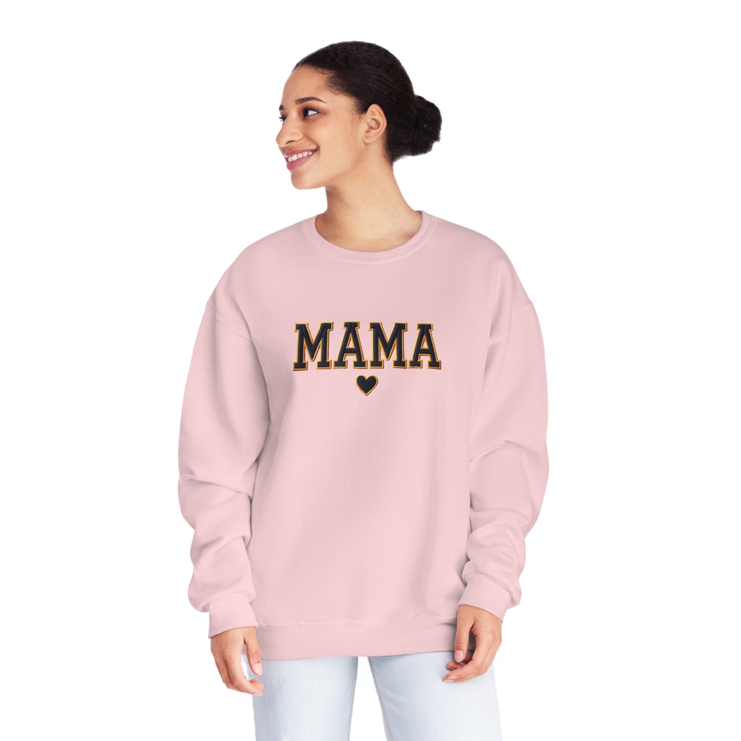 Mama Varsity Retro Graphic Crewneck Sweatshirt – Classic Style for Every Season