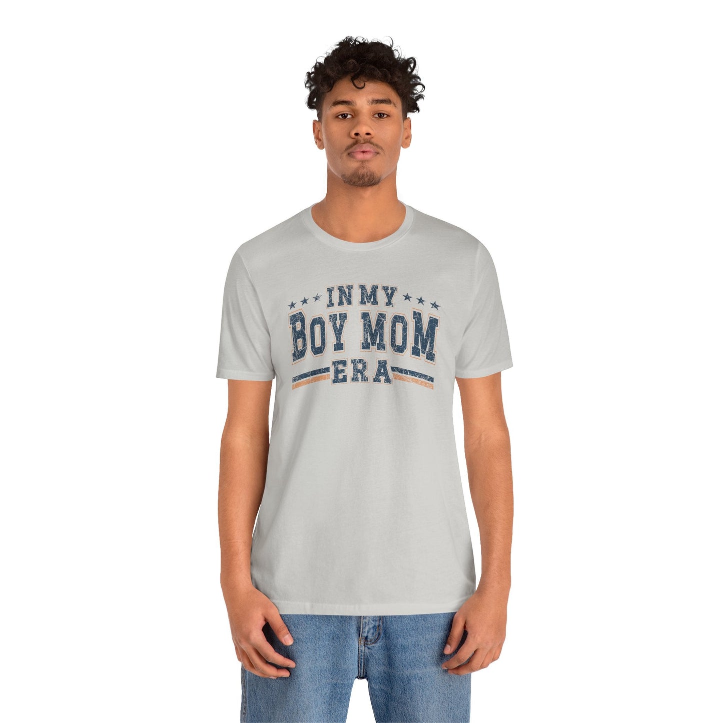 In My Boy Mom Era Tee – Comfortable & Stylish Womens Short Sleeve Crewneck Cotton T-Shirt Mom Gift, Mothers Day Gift