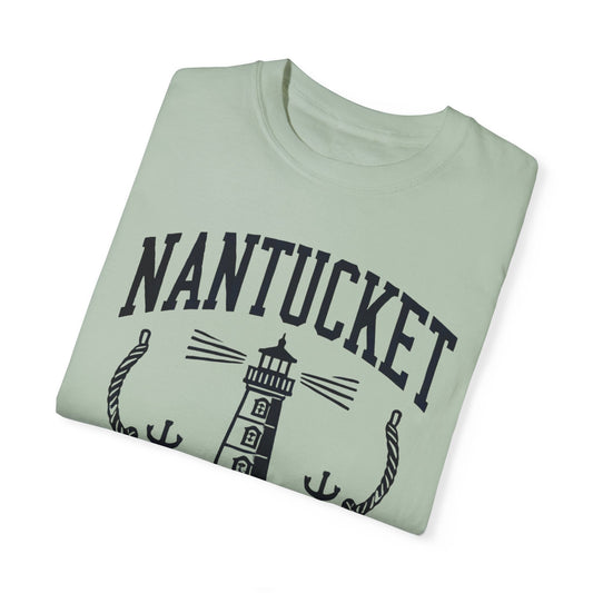 Nantucket Massachusetts Graphic T-Shirt  Coastal-Inspired Casual Tee