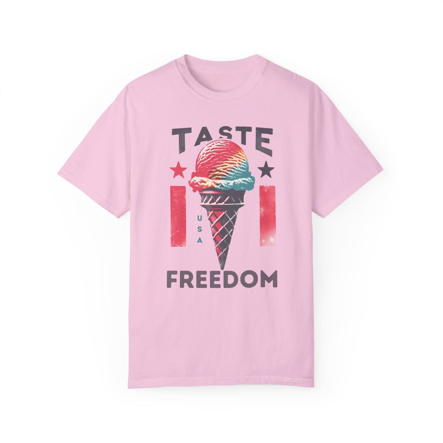 Patriotic Ice Cream Cone Tee - Show Your Spirit with Comfort Colors 1717 4th of July, Labor Day, Memorial Day