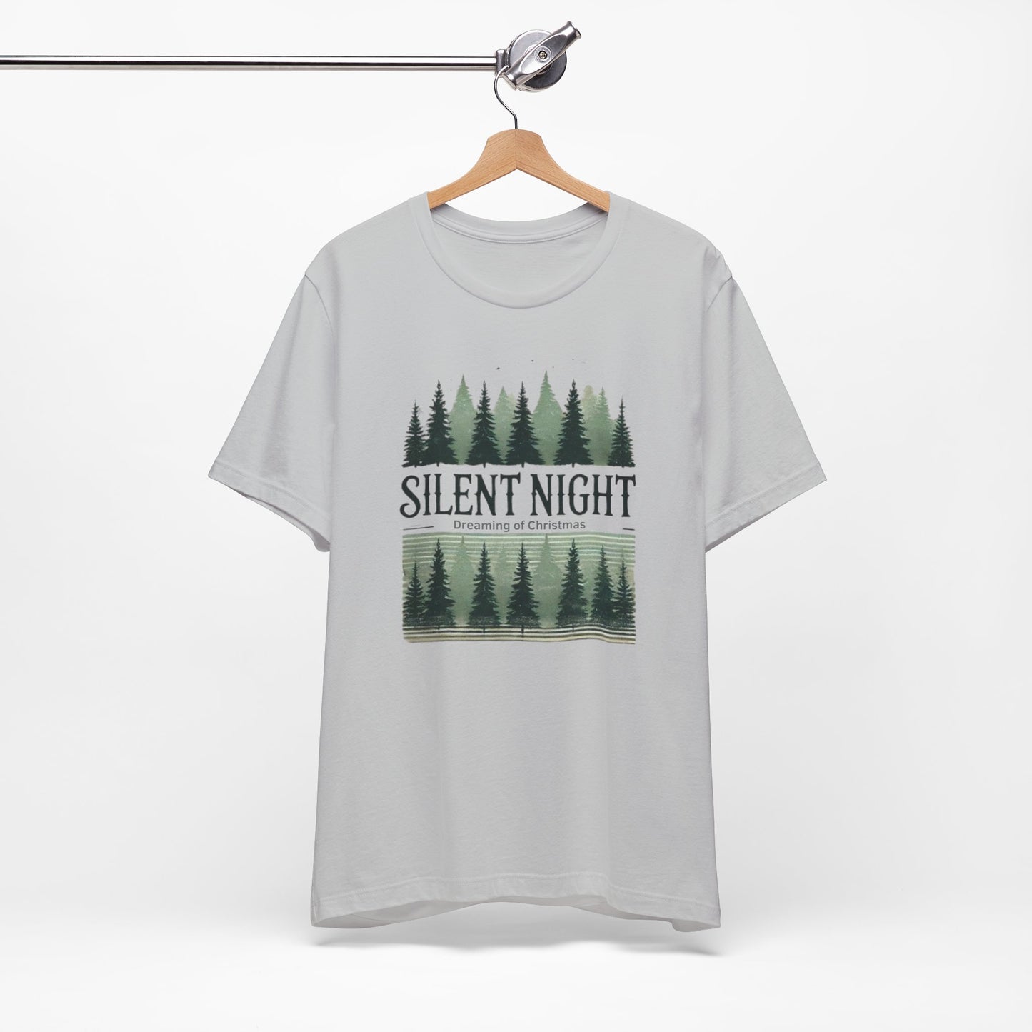 Silent Night Dreaming of Christmas Graphic T-Shirt | Unisex Jersey Short Sleeve Tee