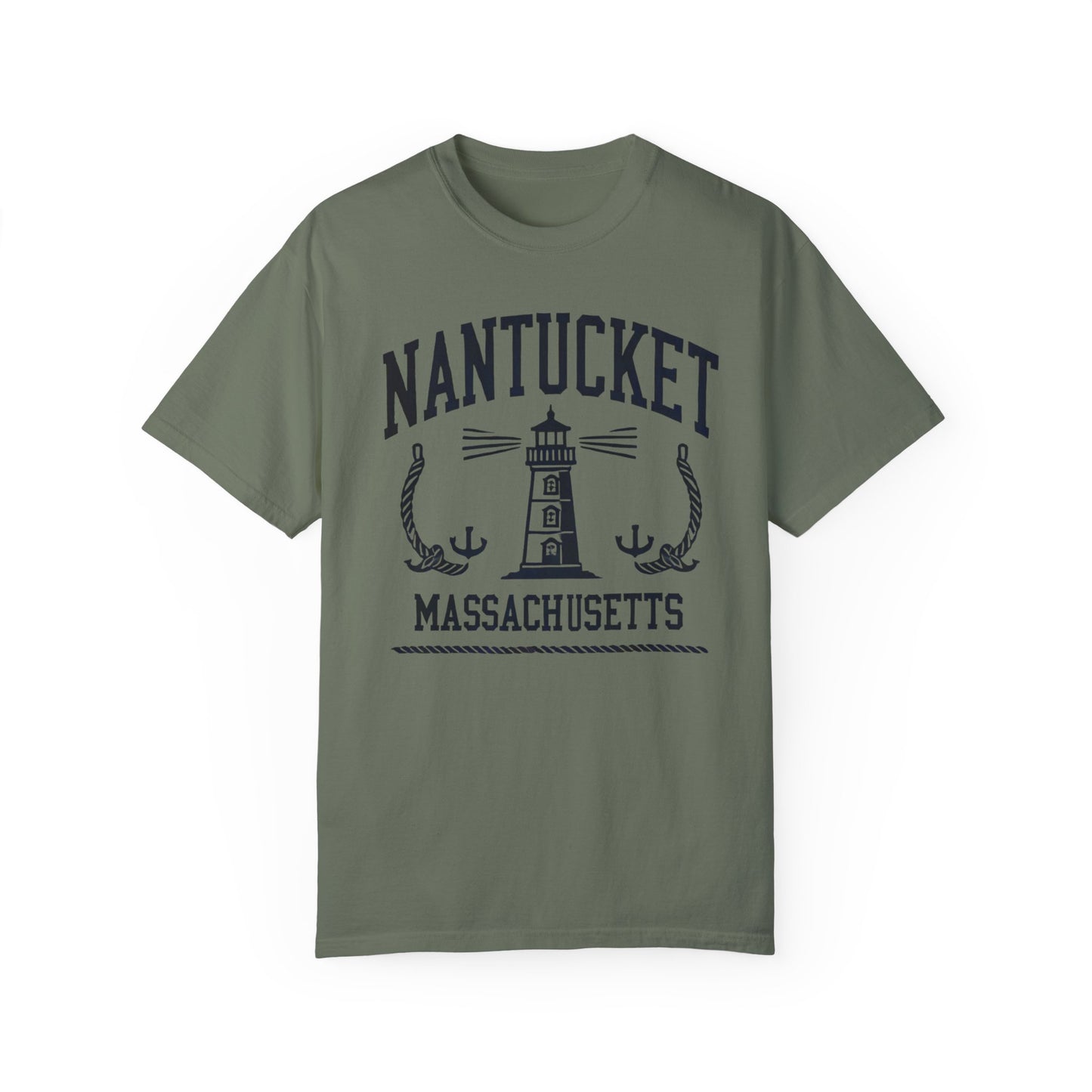 Nantucket Massachusetts Graphic T-Shirt  Coastal-Inspired Casual Tee