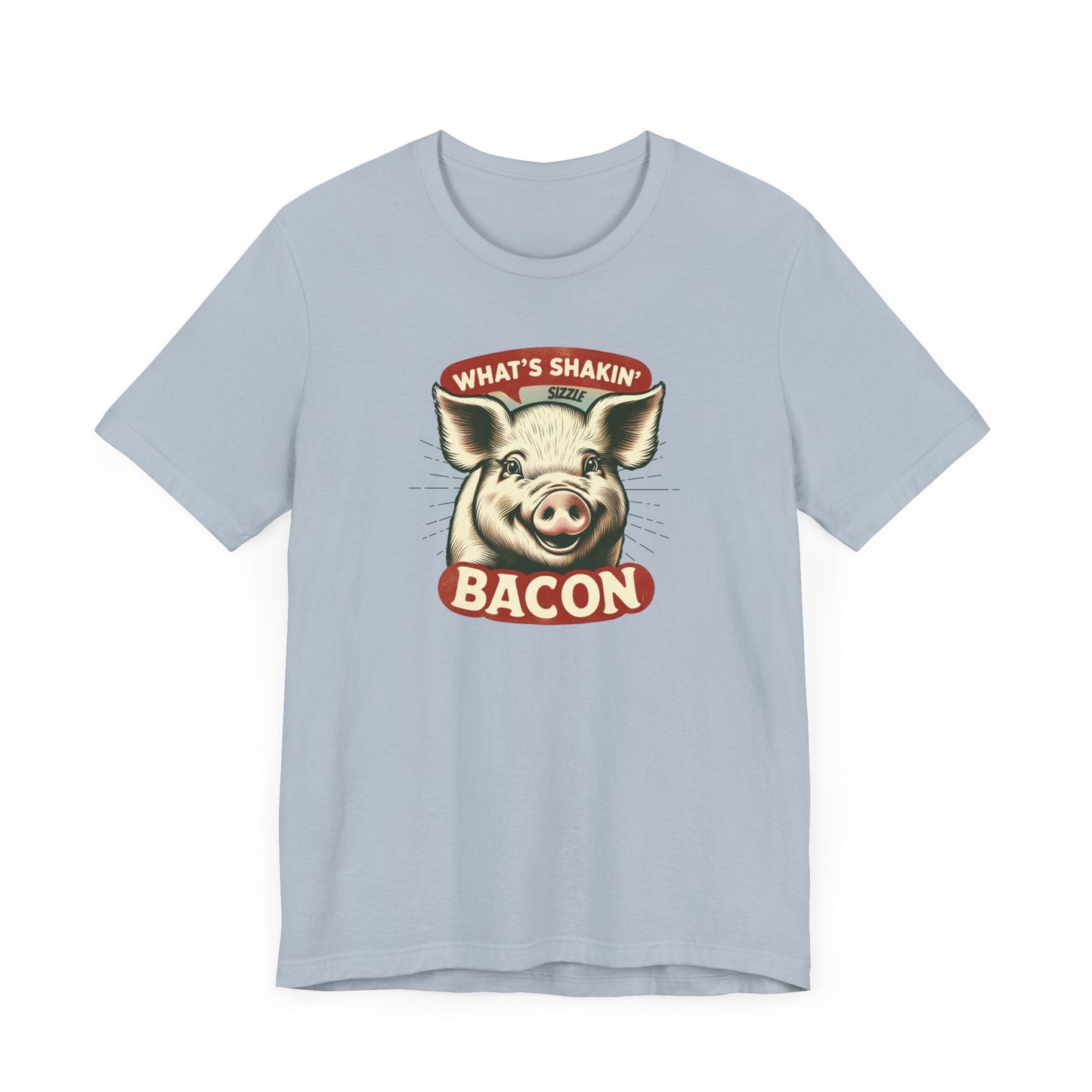 What's Shakin' Bacon - Bacon Vibes! Join The Bacon Crew! Dive into Fun with Our Classic Tee! Bacon Lovers!