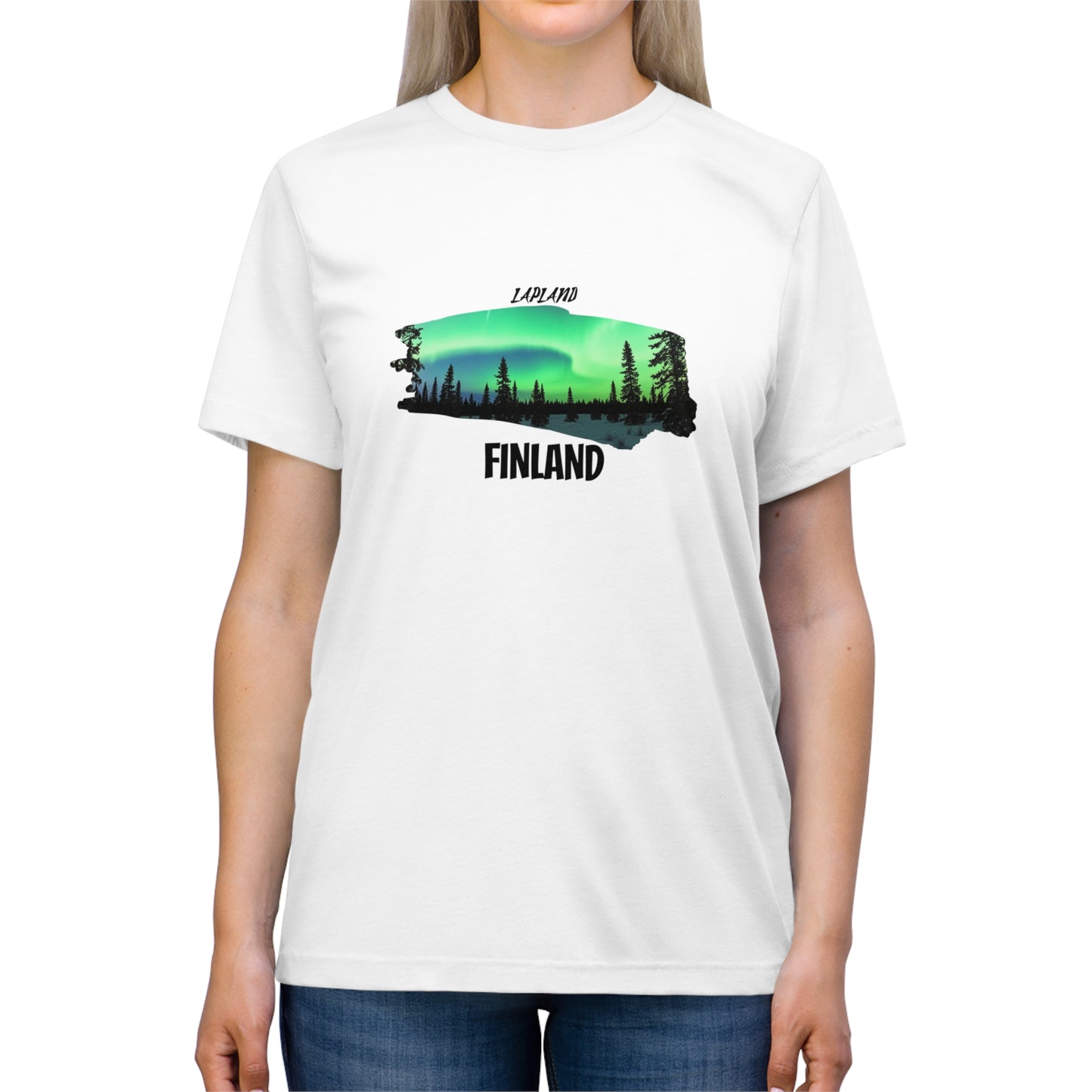 Lapland Finland Northern Lights T-Shirt  Beauty of the Aurora Borealis