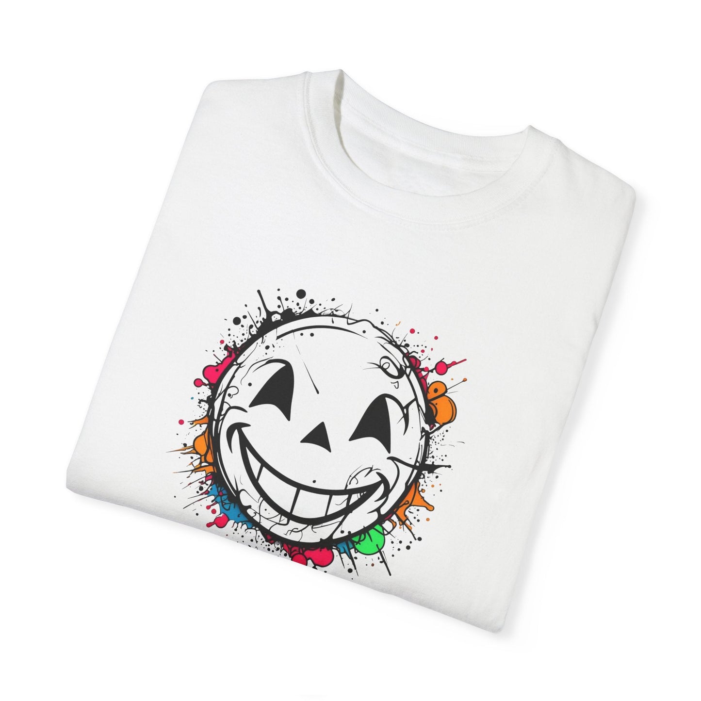 Graffiti Style Smiley Face Unisex Garment-Dyed T-Shirt Comfort Colors Great Gift Idea Stylish and Trending