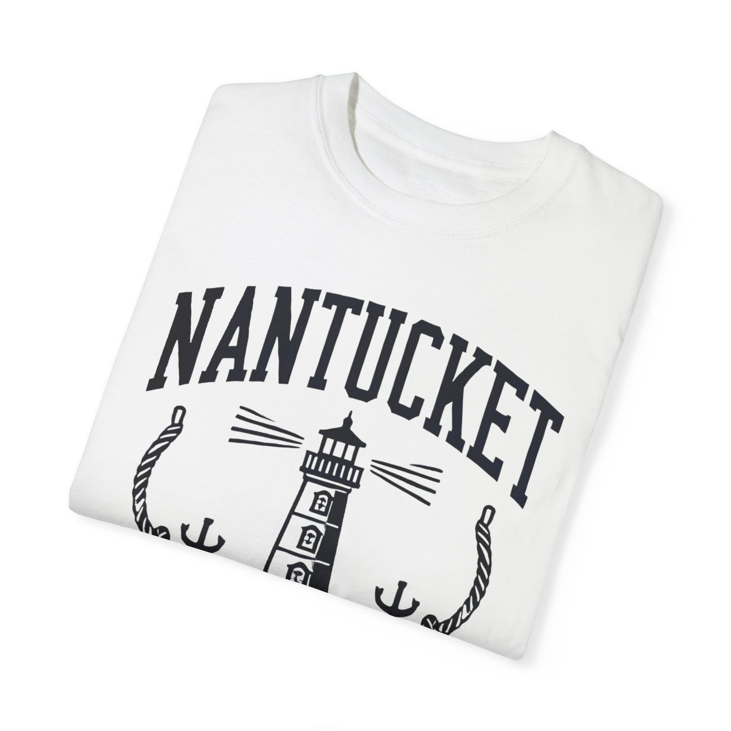 Nantucket Massachusetts Graphic T-Shirt  Coastal-Inspired Casual Tee