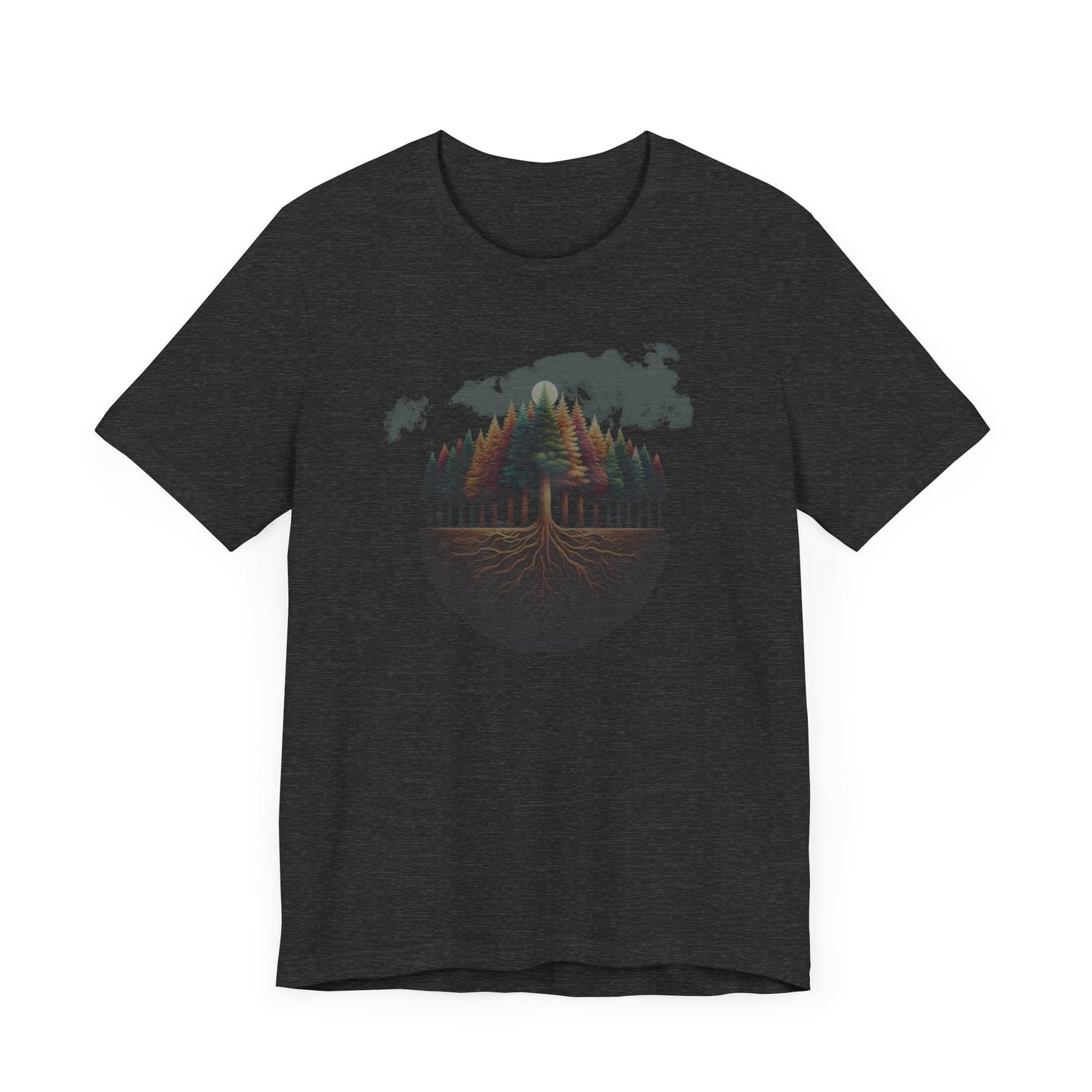 Nighttime Beauty Forest Tee | Soft Cotton Unisex Shirt Great Gift Outdoor Enthusiast Men Gift Women Gift Forest Tshirt