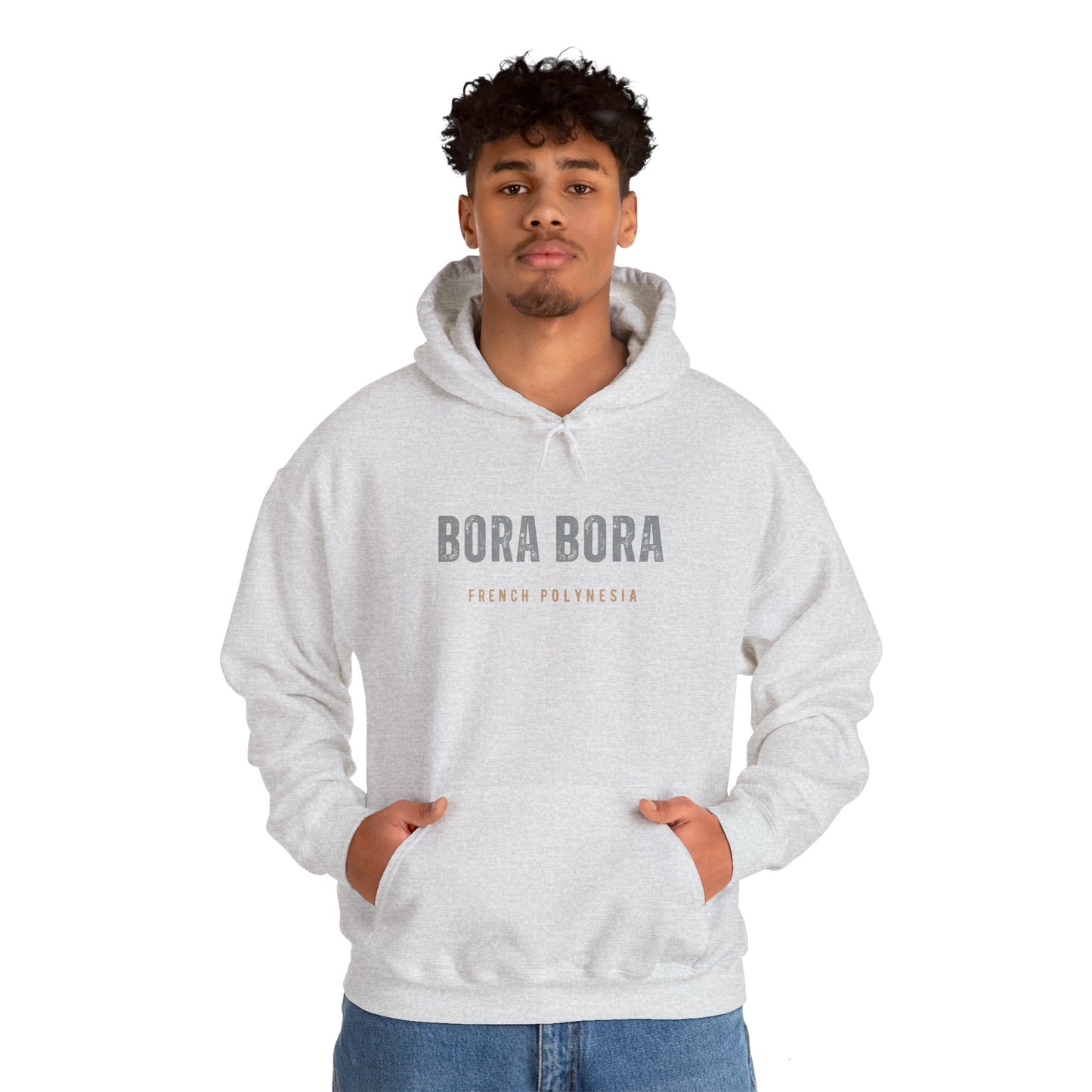 Bora Bora Unisex Heavy Blend Hooded Sweatshirt Cozy, Stylish, and Durable Vacation Destination Trave;l Shirt Great Gift