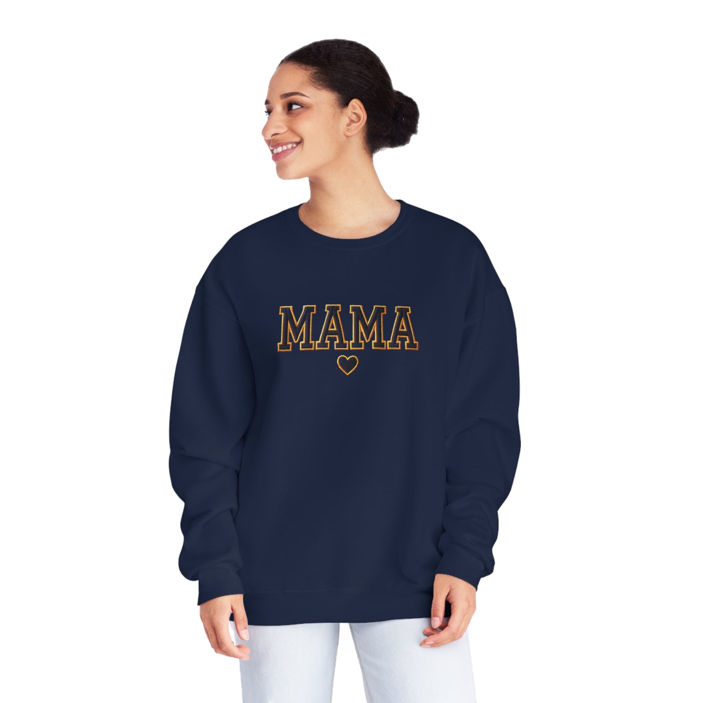 Mama Varsity Retro Graphic Crewneck Sweatshirt – Classic Style for Every Season