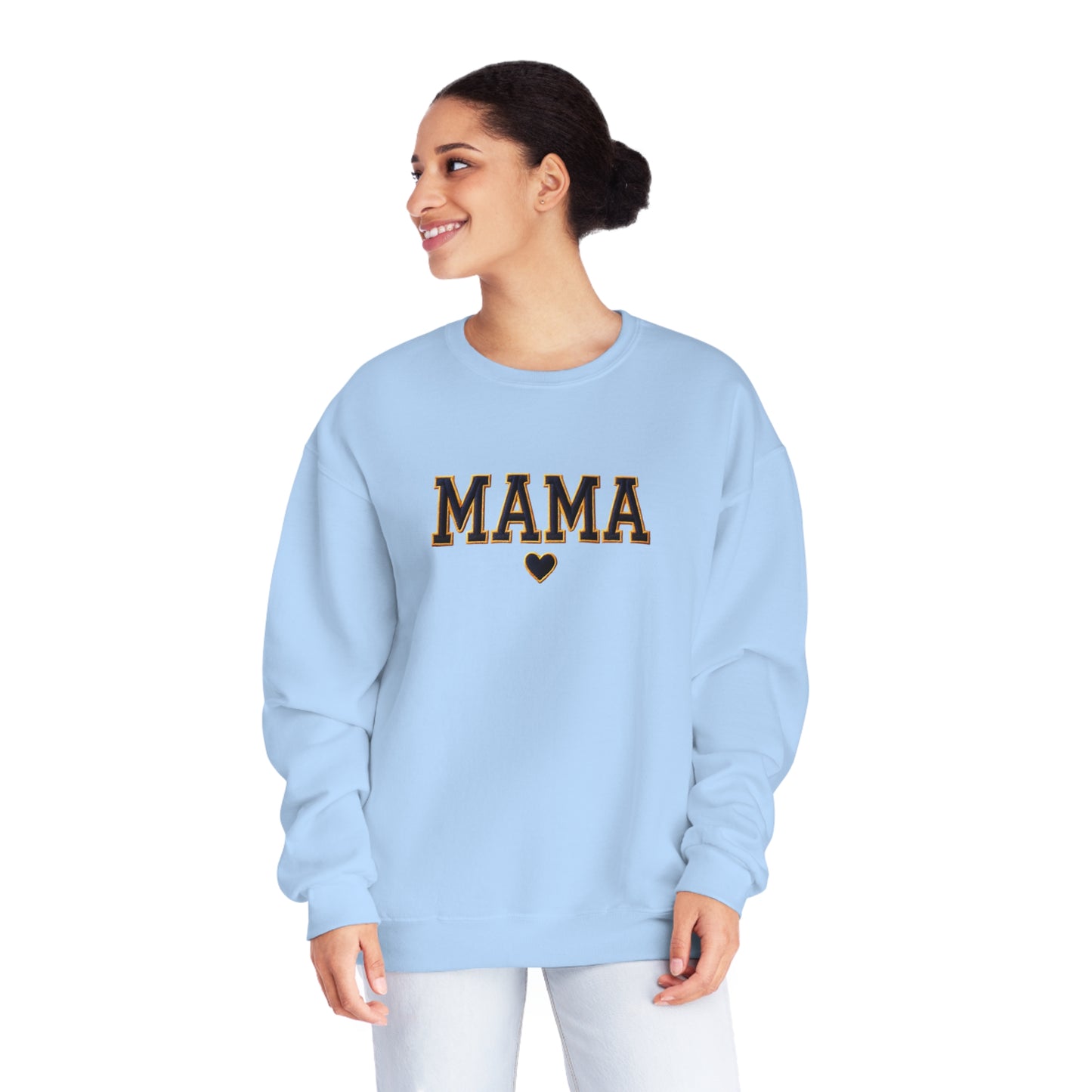 Mama Varsity Retro Graphic Crewneck Sweatshirt – Classic Style for Every Season