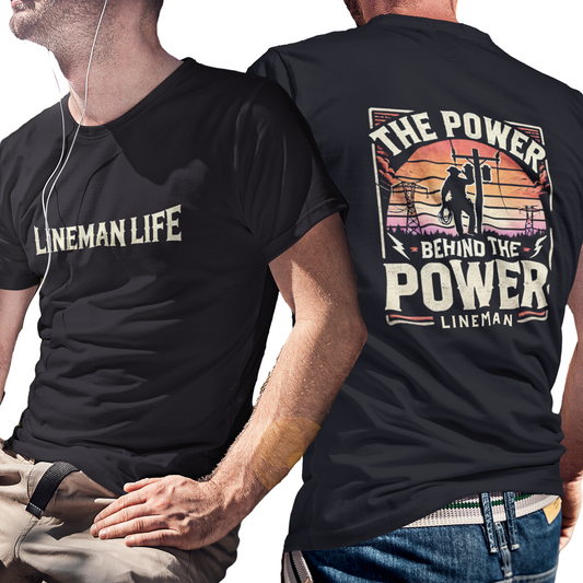 Lineman Graphic Unisex Heavy Cotton Tee | Great Gift for Linemen