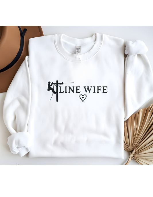 Lineman Wife Graphic Sweatshirt - Lineman Shirt Thoughtful Gift Idea for Loved Ones