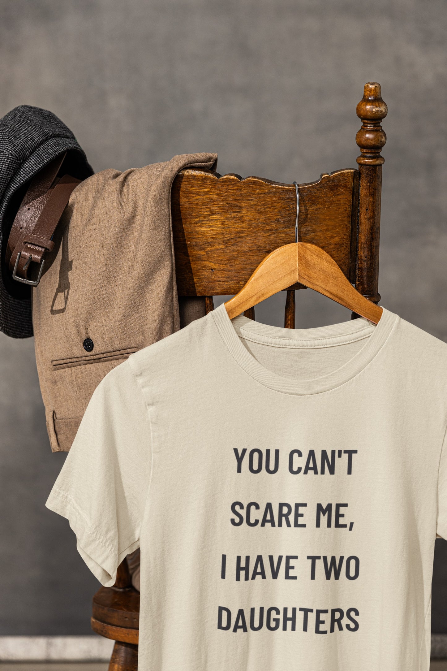 You Can't Scare Me I Have Two Daughters Funny Graphic Shirt for Dads and Moms | Perfect Gift from Daughter Fathers Day Gift Christmas Gift