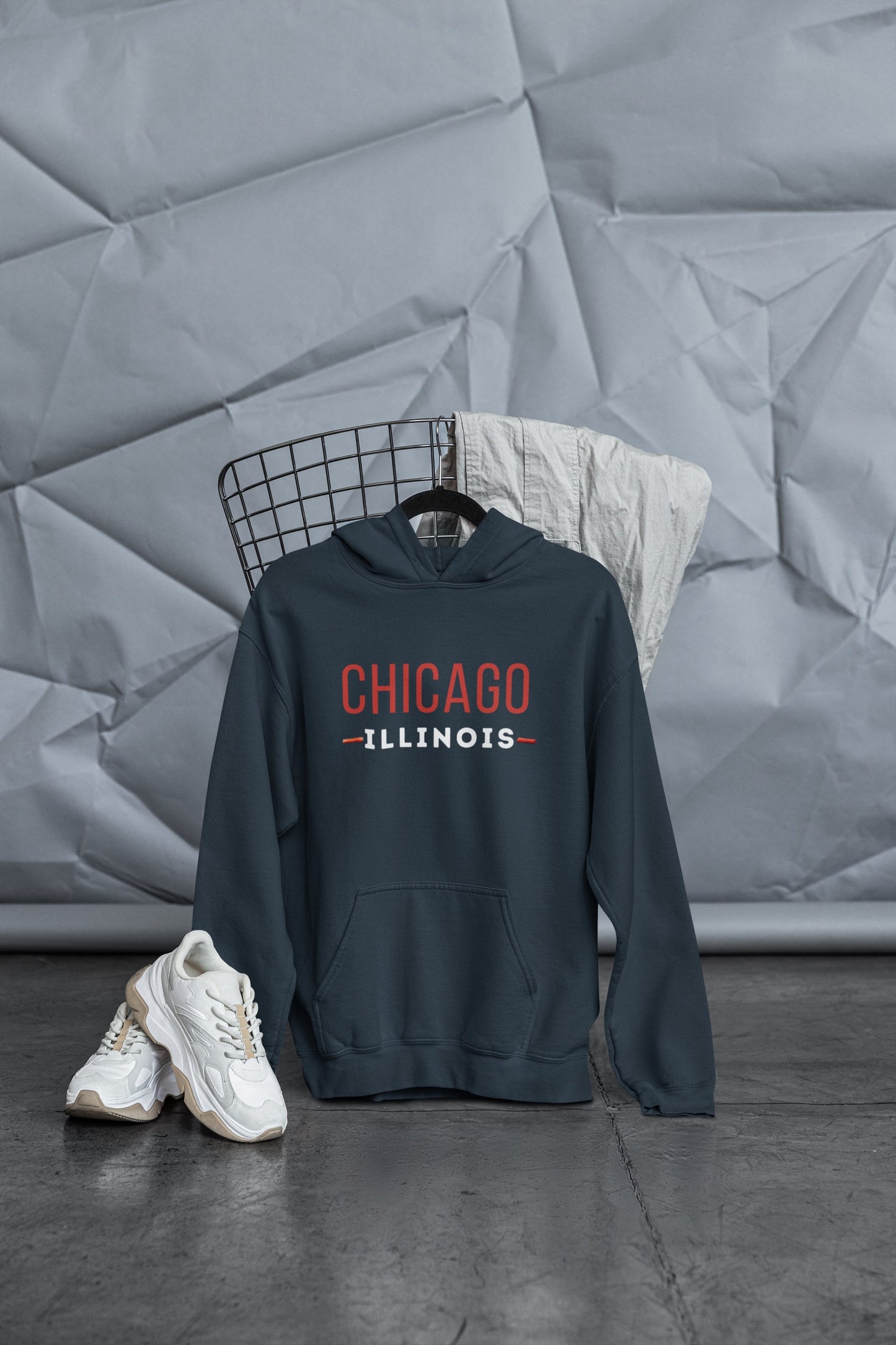 Chicago Illinois Unisex Heavy Blend Hooded Sweatshirt Warm & Stylish Hoodie Great Gift