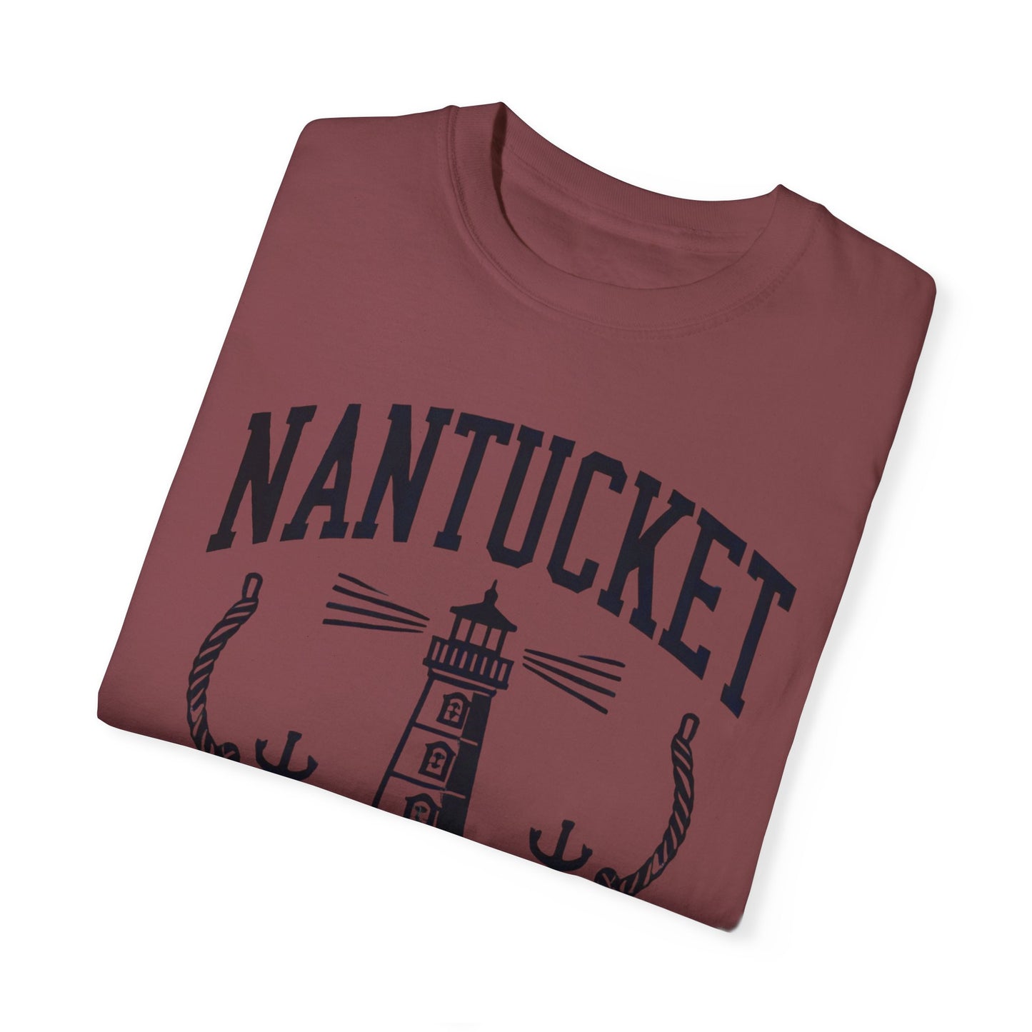 Nantucket Massachusetts Graphic T-Shirt  Coastal-Inspired Casual Tee