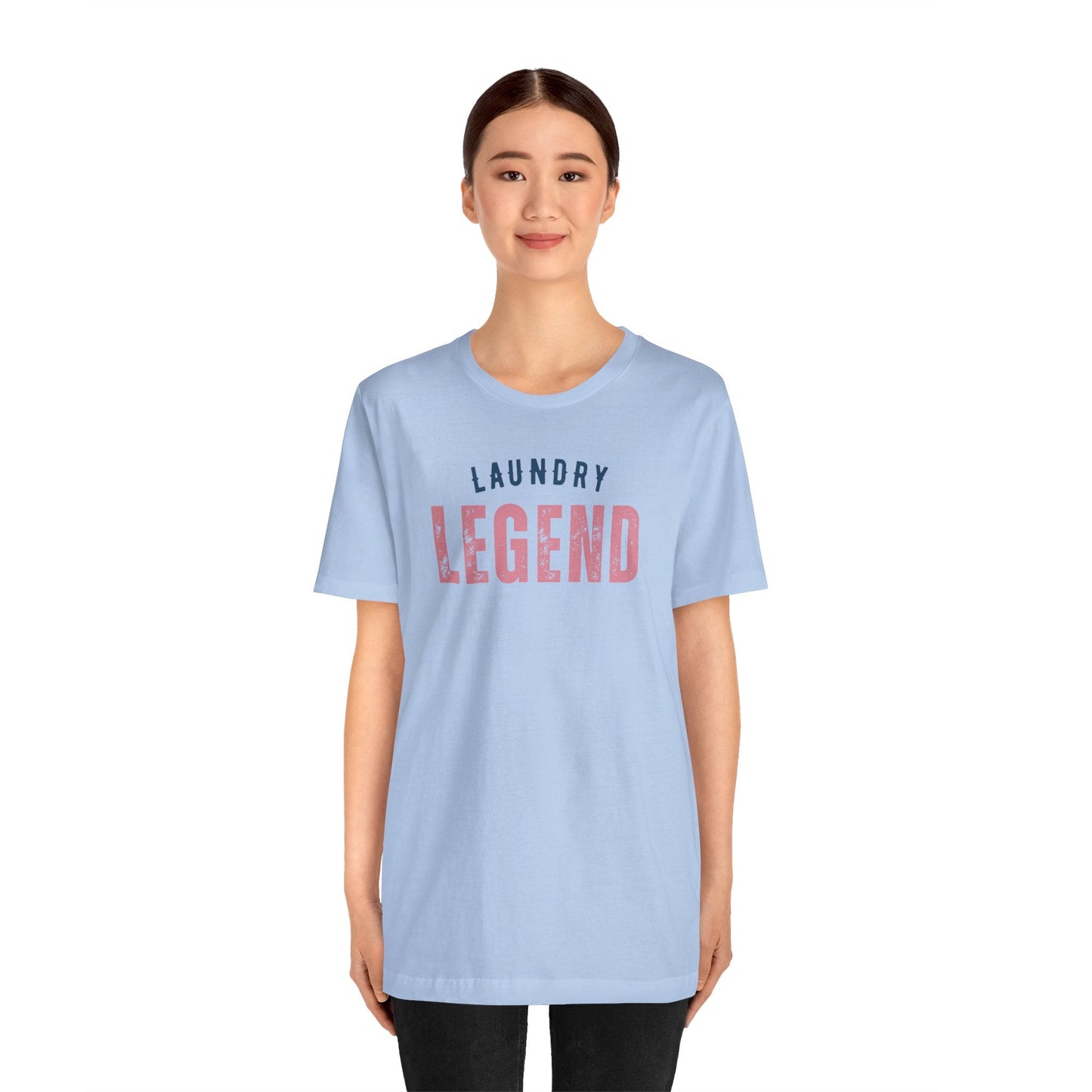 Laundry Legend Unisex Tee – Conquer the Fold in Style! Short Sleeve Cotton Crewneck Great Gift to add a little humor to our day