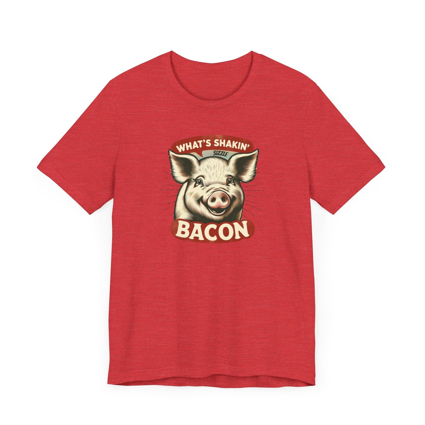 What's Shakin' Bacon - Bacon Vibes! Join The Bacon Crew! Dive into Fun with Our Classic Tee! Bacon Lovers!