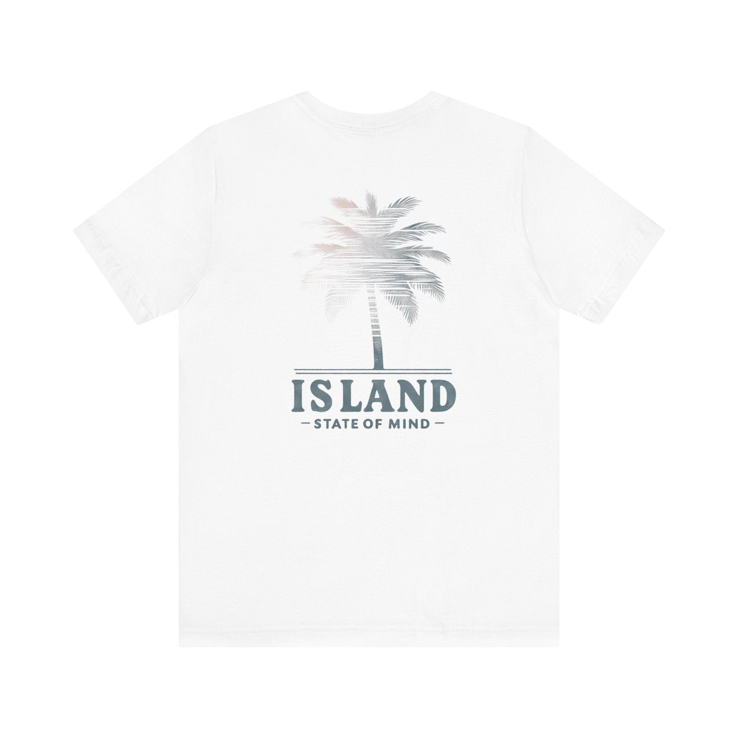 Vacation Vibes: Unisex Island State of Mind Palm Tree Graphic Tee Great Gift Idea