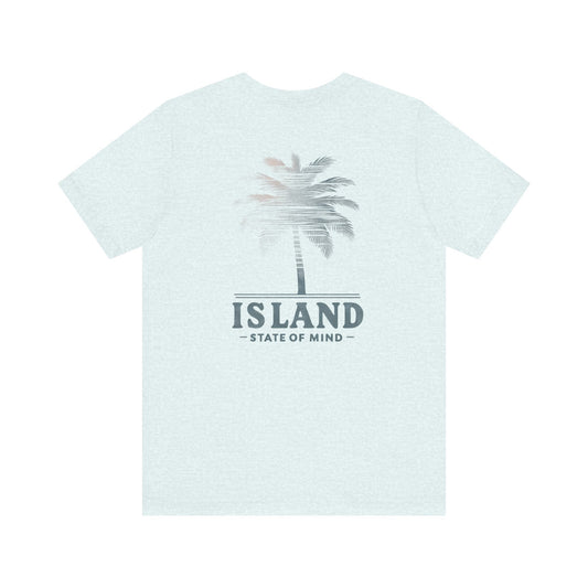 Vacation Vibes: Unisex Island State of Mind Palm Tree Graphic Tee Great Gift Idea