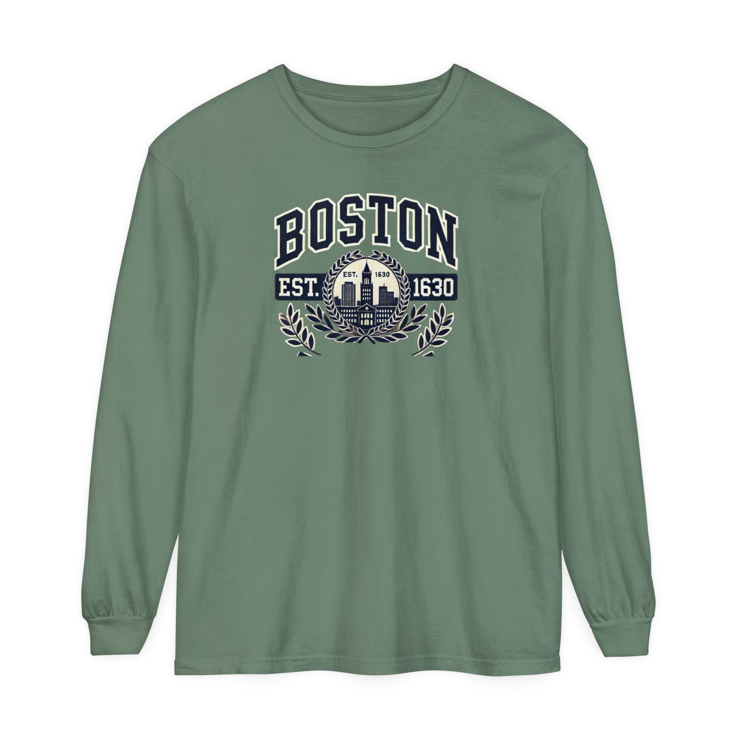 Boston Graphic Long Sleeve T-Shirt  Classic City Style