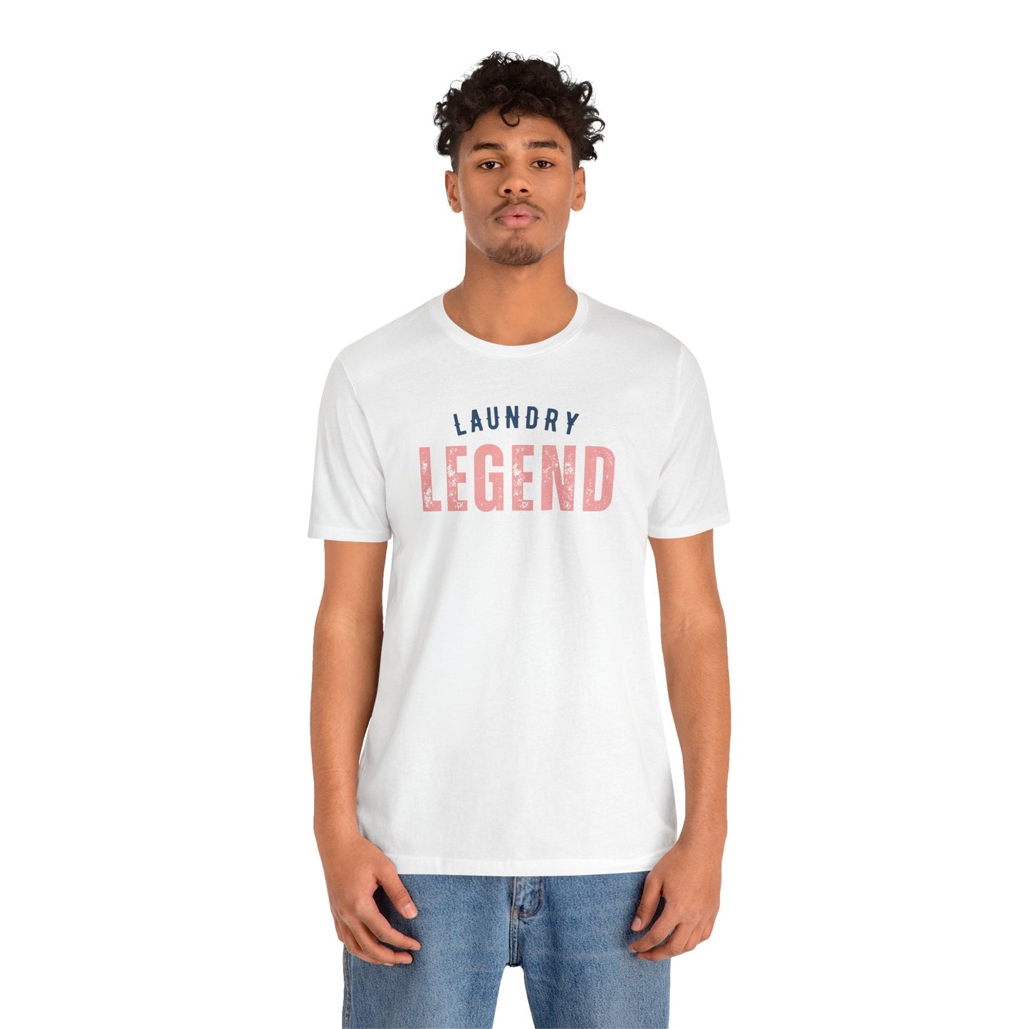 Laundry Legend Unisex Tee – Conquer the Fold in Style! Short Sleeve Cotton Crewneck Great Gift to add a little humor to our day