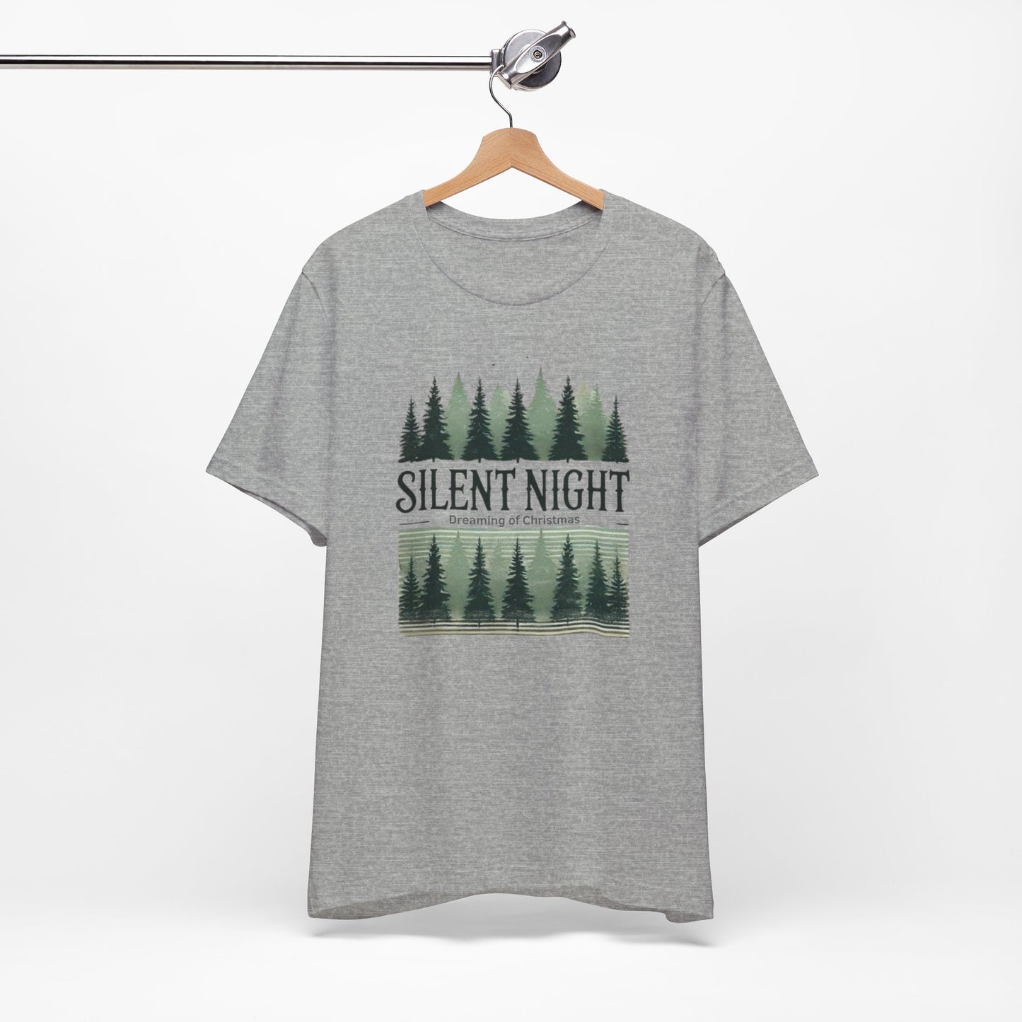 Silent Night Dreaming of Christmas Graphic T-Shirt | Unisex Jersey Short Sleeve Tee