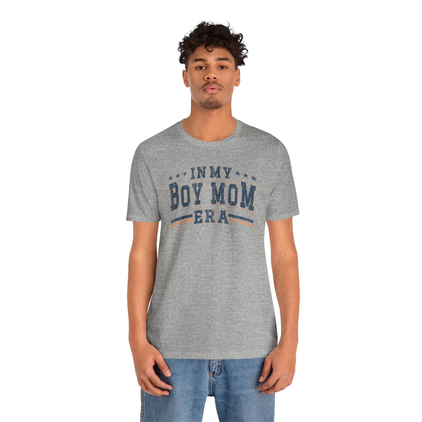 In My Boy Mom Era Tee – Comfortable & Stylish Womens Short Sleeve Crewneck Cotton T-Shirt Mom Gift, Mothers Day Gift