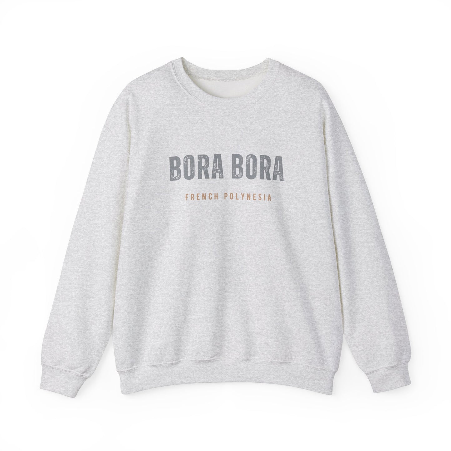 Bora Bora Unisex Heavy Blend Crewneck Sweatshirt Cozy and Durable Comfort Vacation Travel Destination Shirt Great Gift