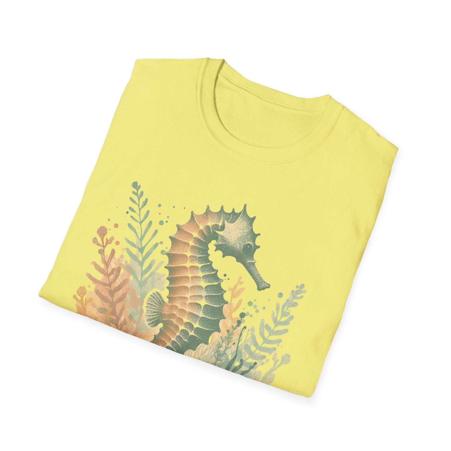 Ocean Jewel Beautiful Seahorse Unisex Soft-Style T-Shirt