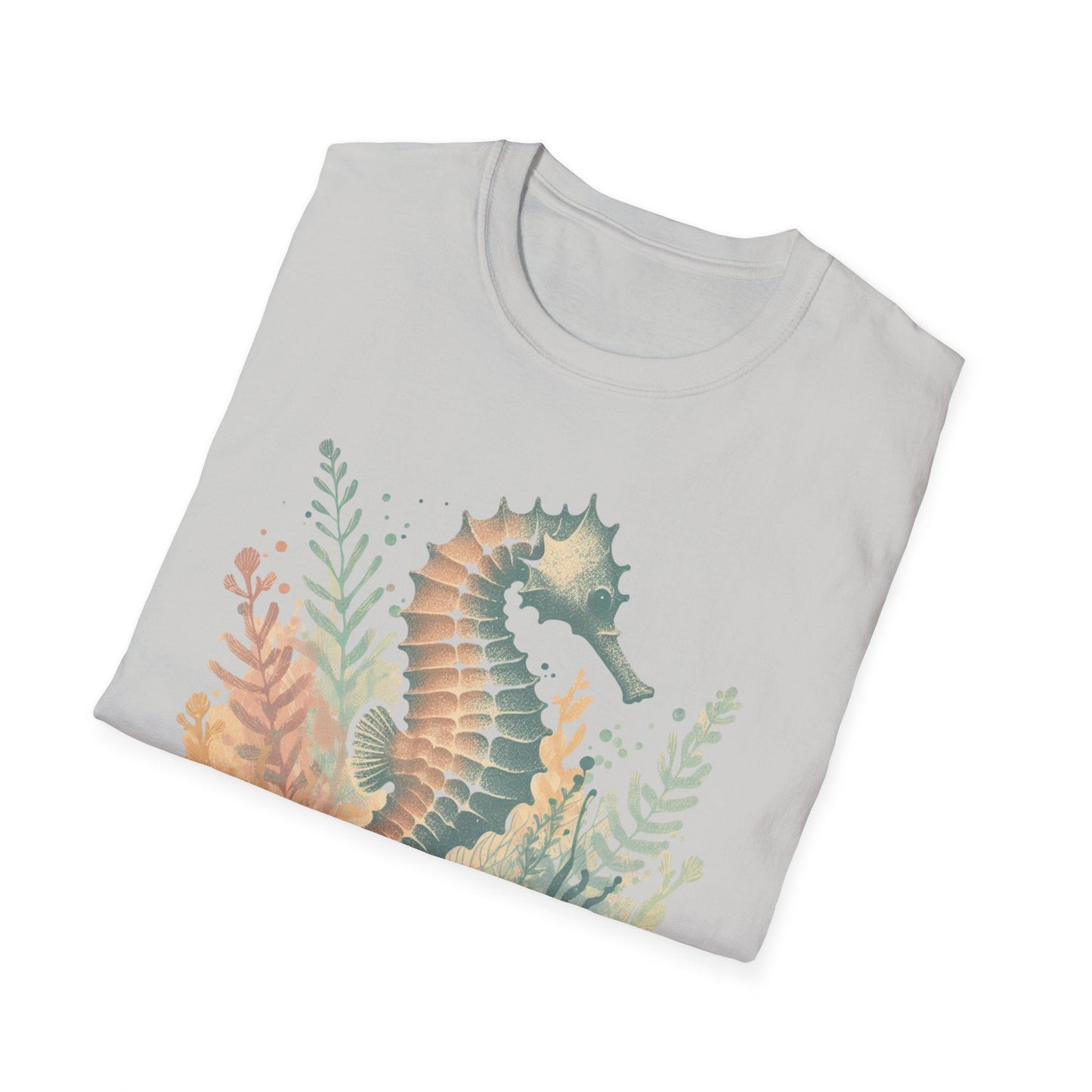 Ocean Jewel Beautiful Seahorse Unisex Soft-Style T-Shirt