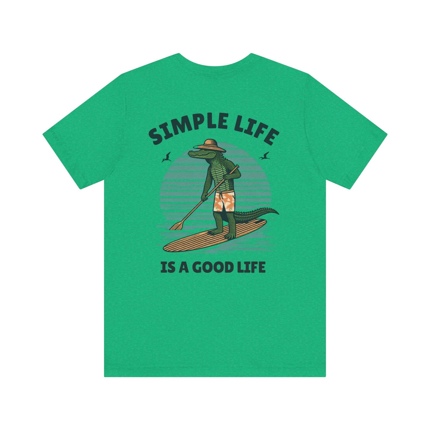 Livin the Simple Life Alligator Graphic Tee Vacation Shirt Beach Vibes Destination Shirt Great Gift Idea