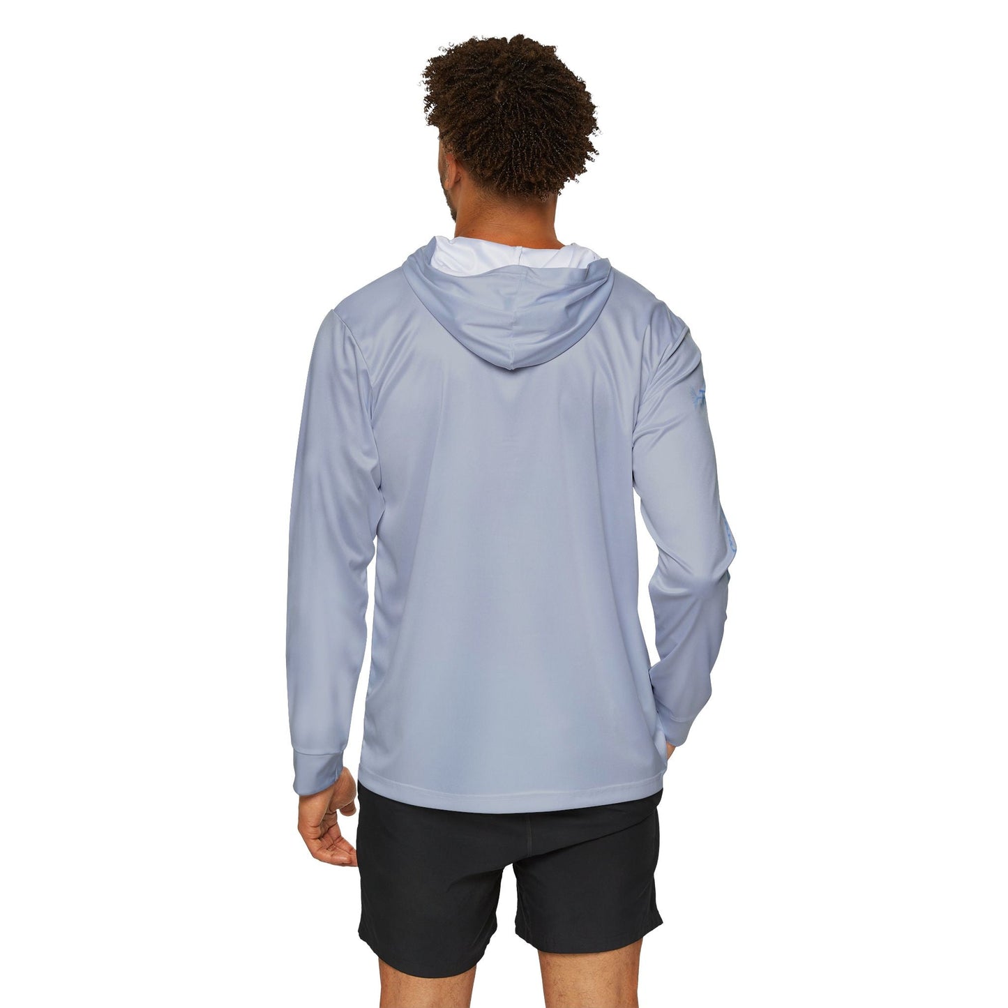 TS Sport Fishing Unisex Performance Hoodie, 100% Polyester, Moisture-Wicking Activewear.(GREY)