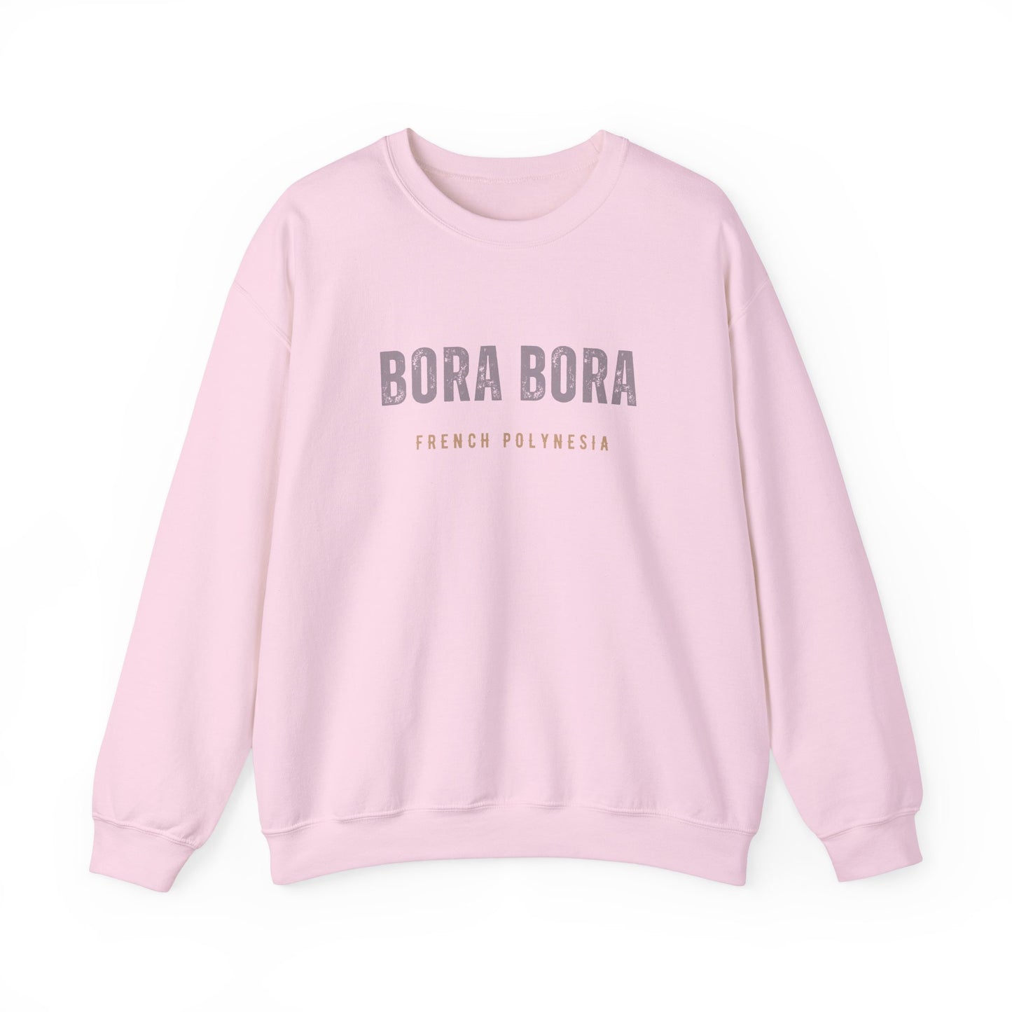 Bora Bora Unisex Heavy Blend Crewneck Sweatshirt Cozy and Durable Comfort Vacation Travel Destination Shirt Great Gift