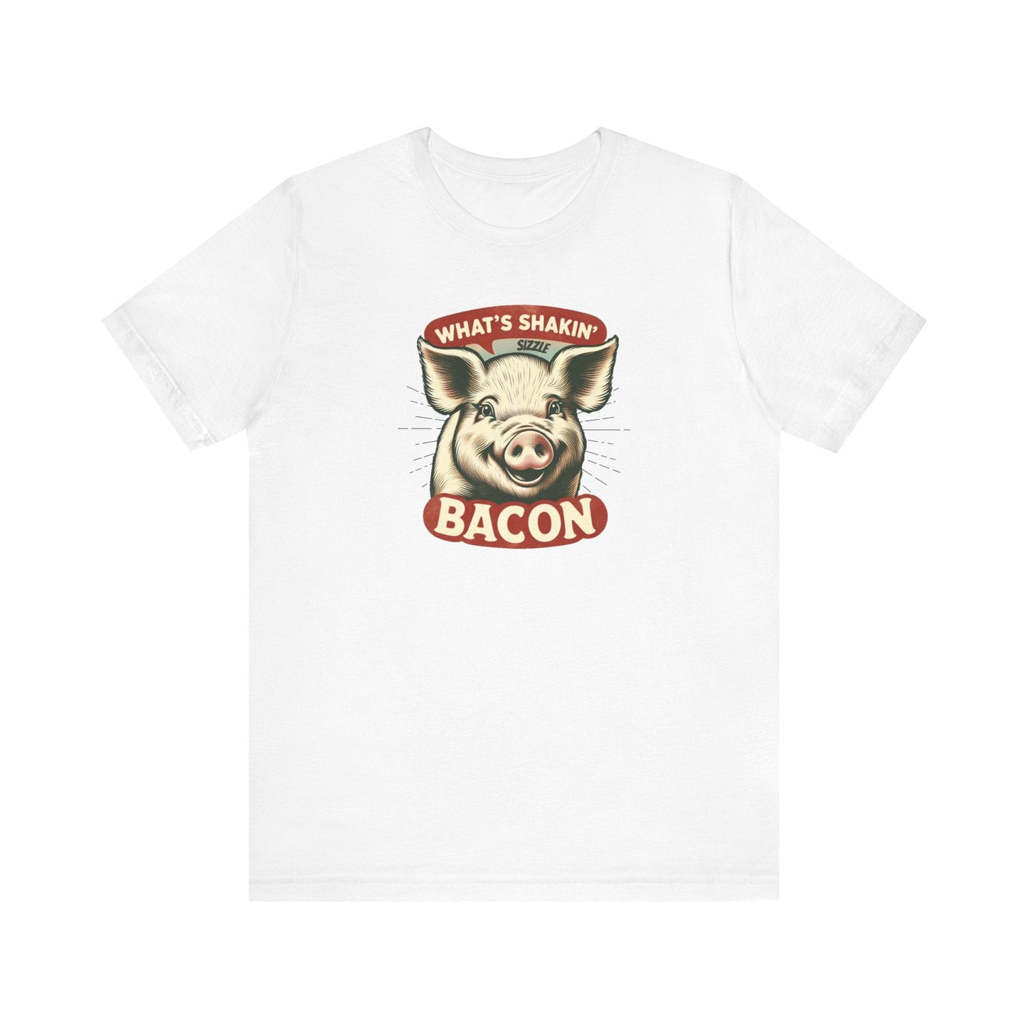 What's Shakin' Bacon - Bacon Vibes! Join The Bacon Crew! Dive into Fun with Our Classic Tee! Bacon Lovers!