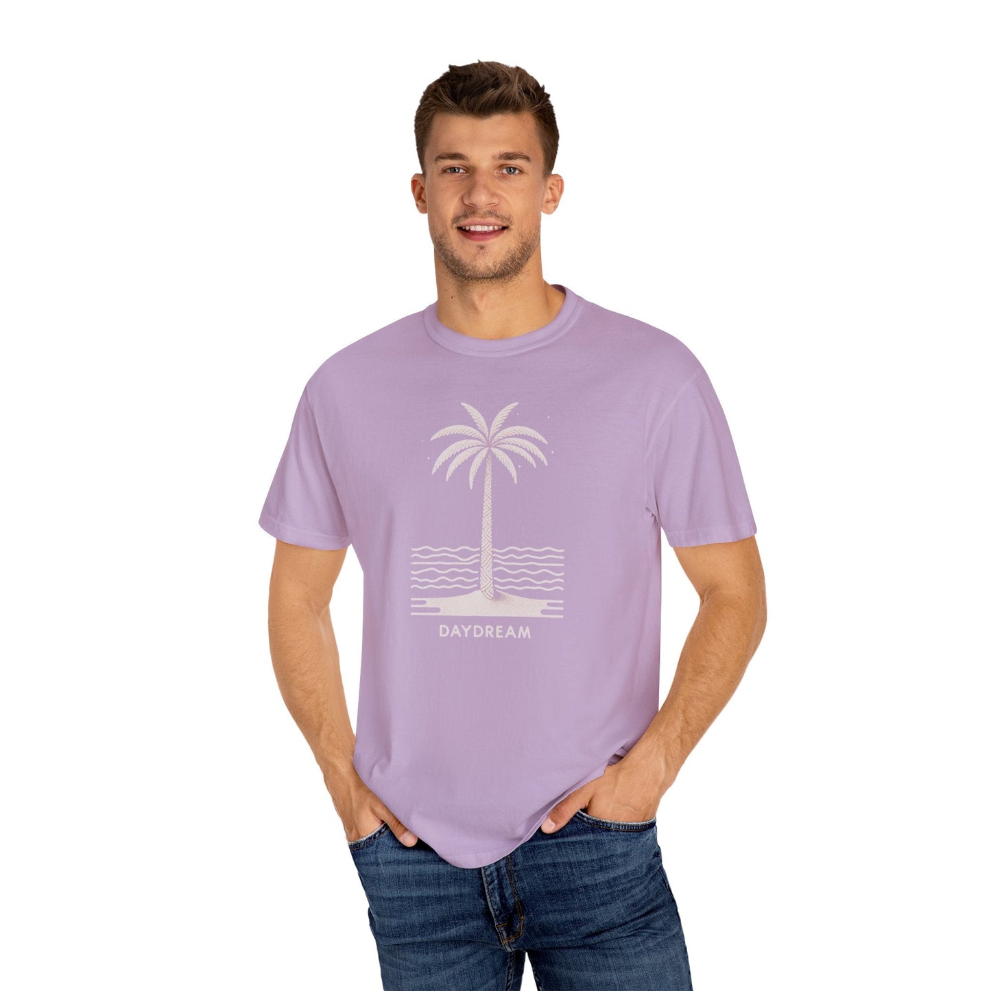 Daydreaming Under The Palms Comfort Colors 1717 Tee Beach Shirt, Great Gift, Sister Gift, Wife Gift, Mom Gift, Mothers Day Gift Unisex