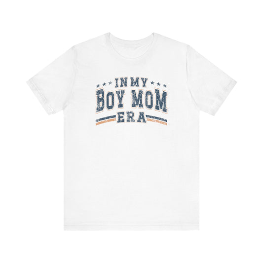 In My Boy Mom Era Tee – Comfortable & Stylish Womens Short Sleeve Crewneck Cotton T-Shirt Mom Gift, Mothers Day Gift