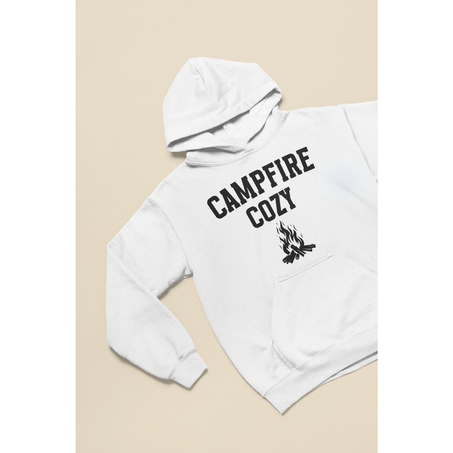 Campfire Life Cozy Camping Graphic Long Sleeve Pullover Hoodie Sweatshirt Mothers Day Gift Daughter Gift Bonfire Sweatshirt Camping Trip