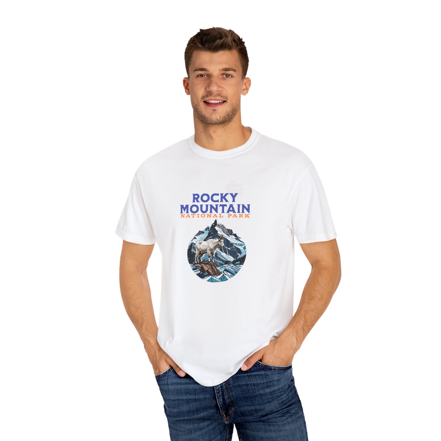 Rocky Mountain National Park Mountain Goat T-Shirt Wildlife Adventure Tee