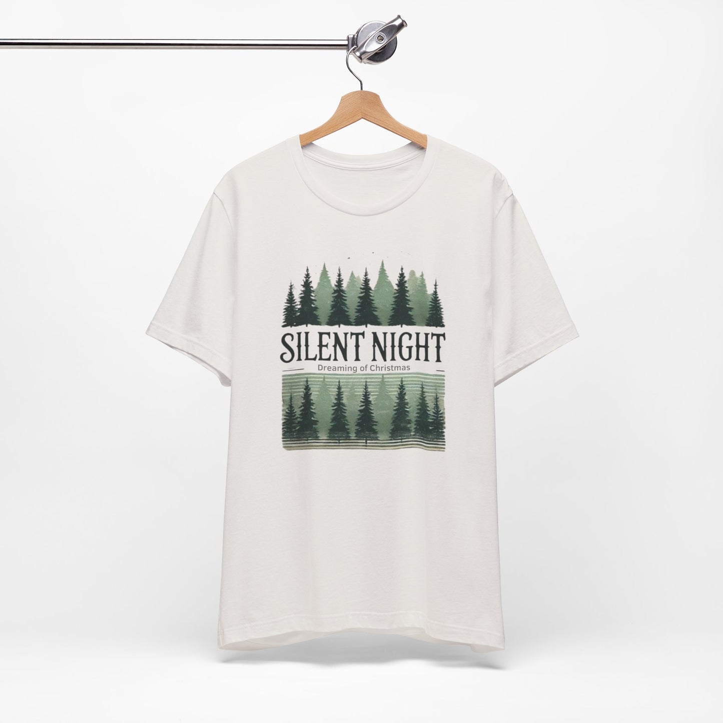 Silent Night Dreaming of Christmas Graphic T-Shirt | Unisex Jersey Short Sleeve Tee