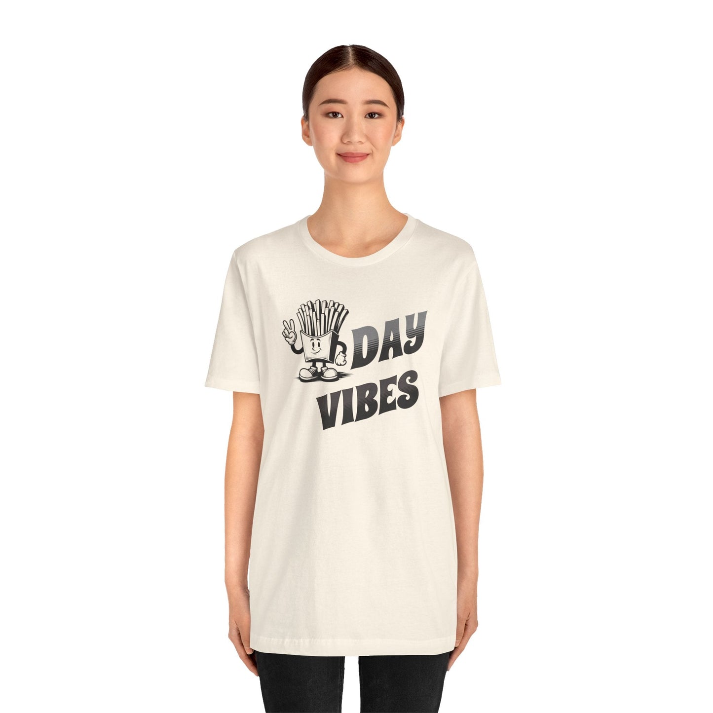 Funny Fryday Vibes Tee - Hilarious French Fry Humor Shirt for Casual Fridays! Funny Tshirt Makes a great gift