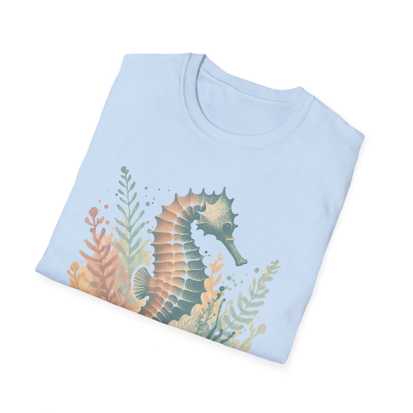 Ocean Jewel Beautiful Seahorse Unisex Soft-Style T-Shirt