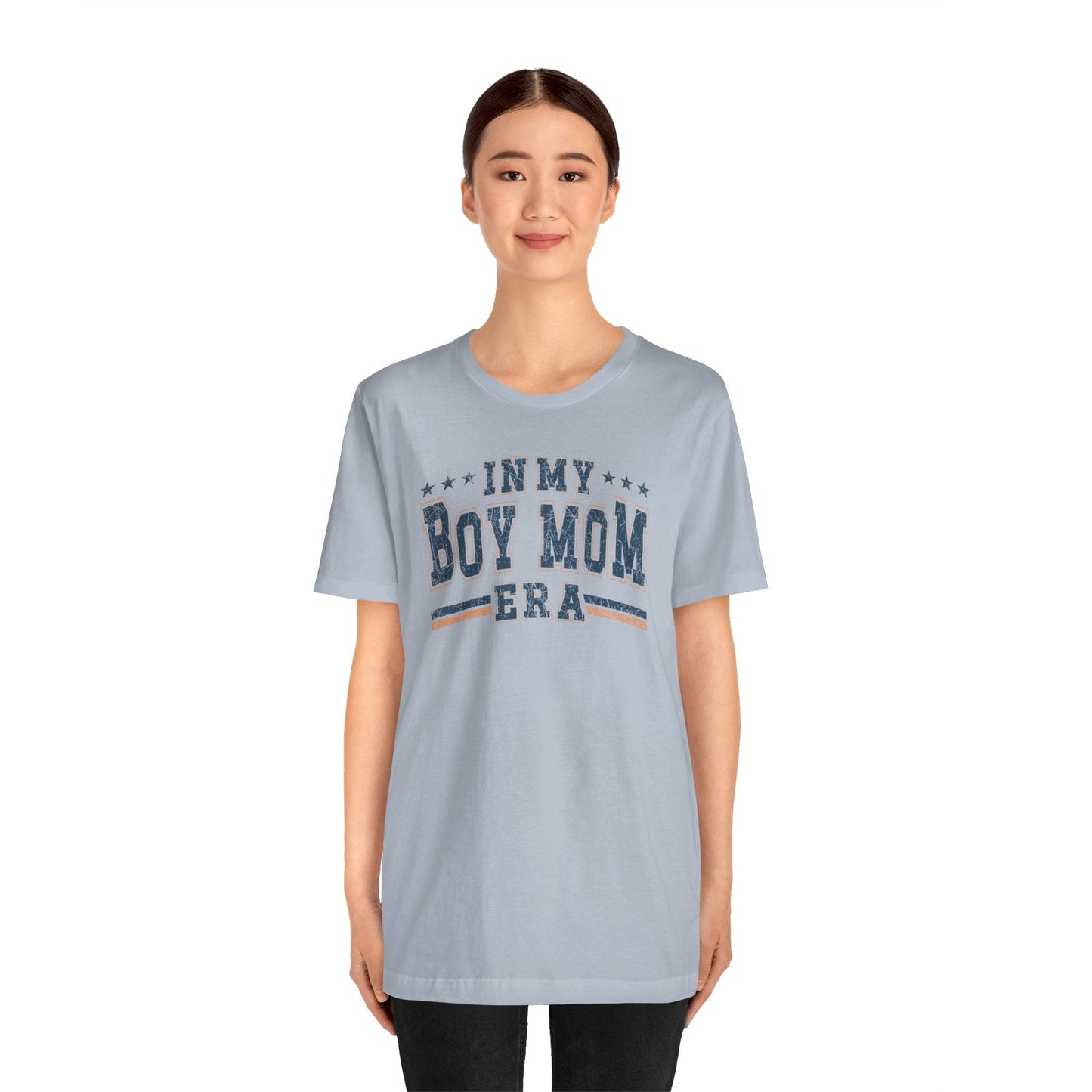 In My Boy Mom Era Tee – Comfortable & Stylish Womens Short Sleeve Crewneck Cotton T-Shirt Mom Gift, Mothers Day Gift