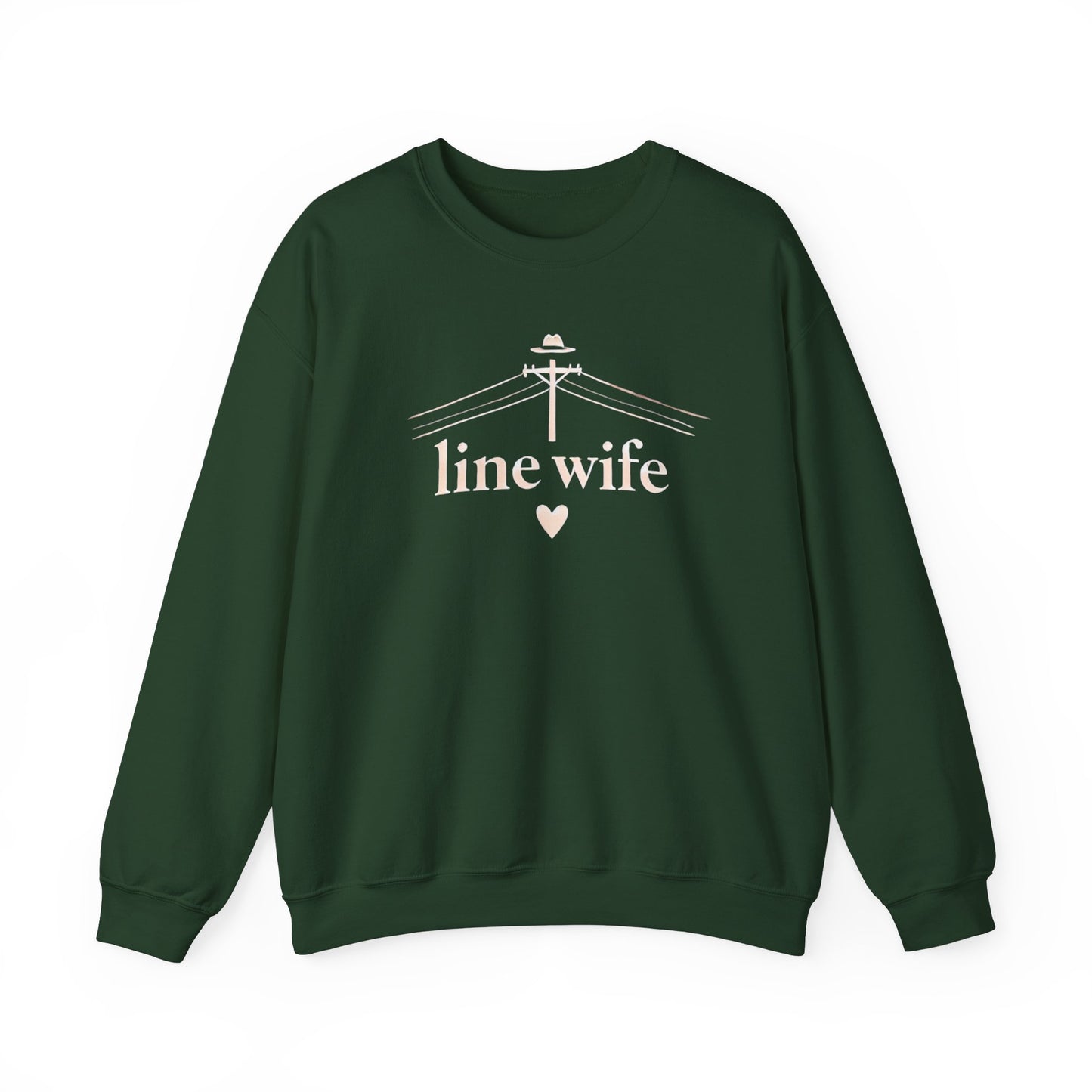 Lineman & Linewife Graphic Crewneck Sweatshirt Lineman's Wife Sweatshirt Life of Lineman Sweatshirt Line Wife Sweatshirt