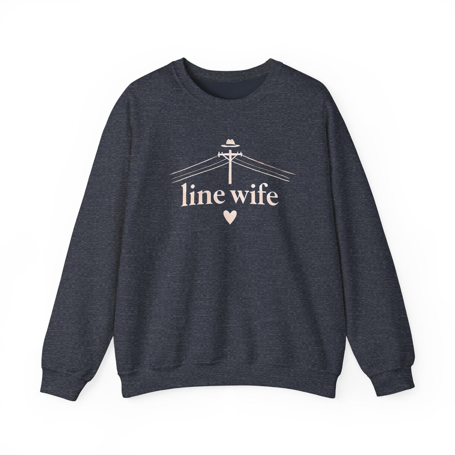 Lineman & Linewife Graphic Crewneck Sweatshirt Lineman's Wife Sweatshirt Life of Lineman Sweatshirt Line Wife Sweatshirt