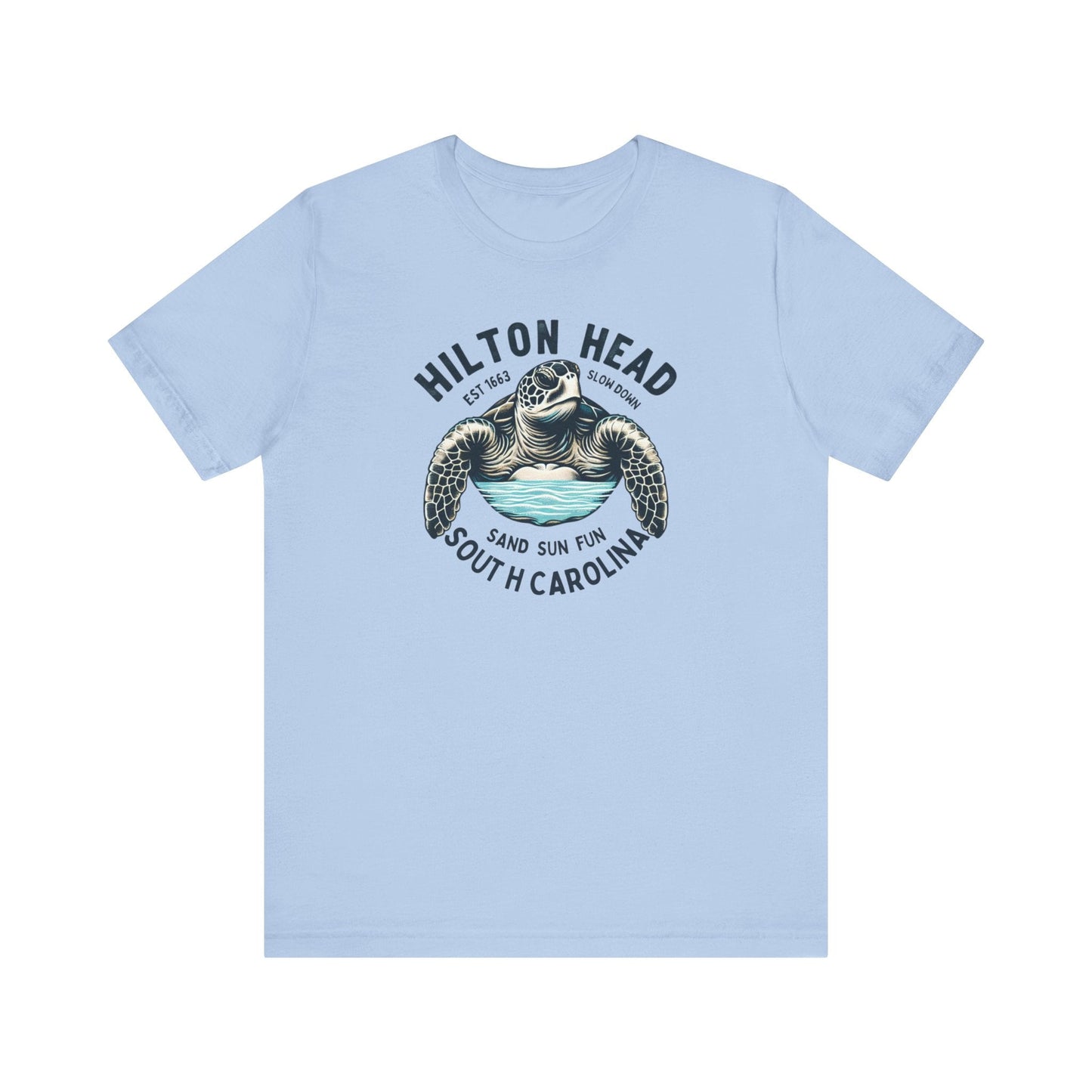 Hilton Head South Carolina Graphic Tee Vacation Shirt Beach Vibes Destination Shirt Great Gift Idea