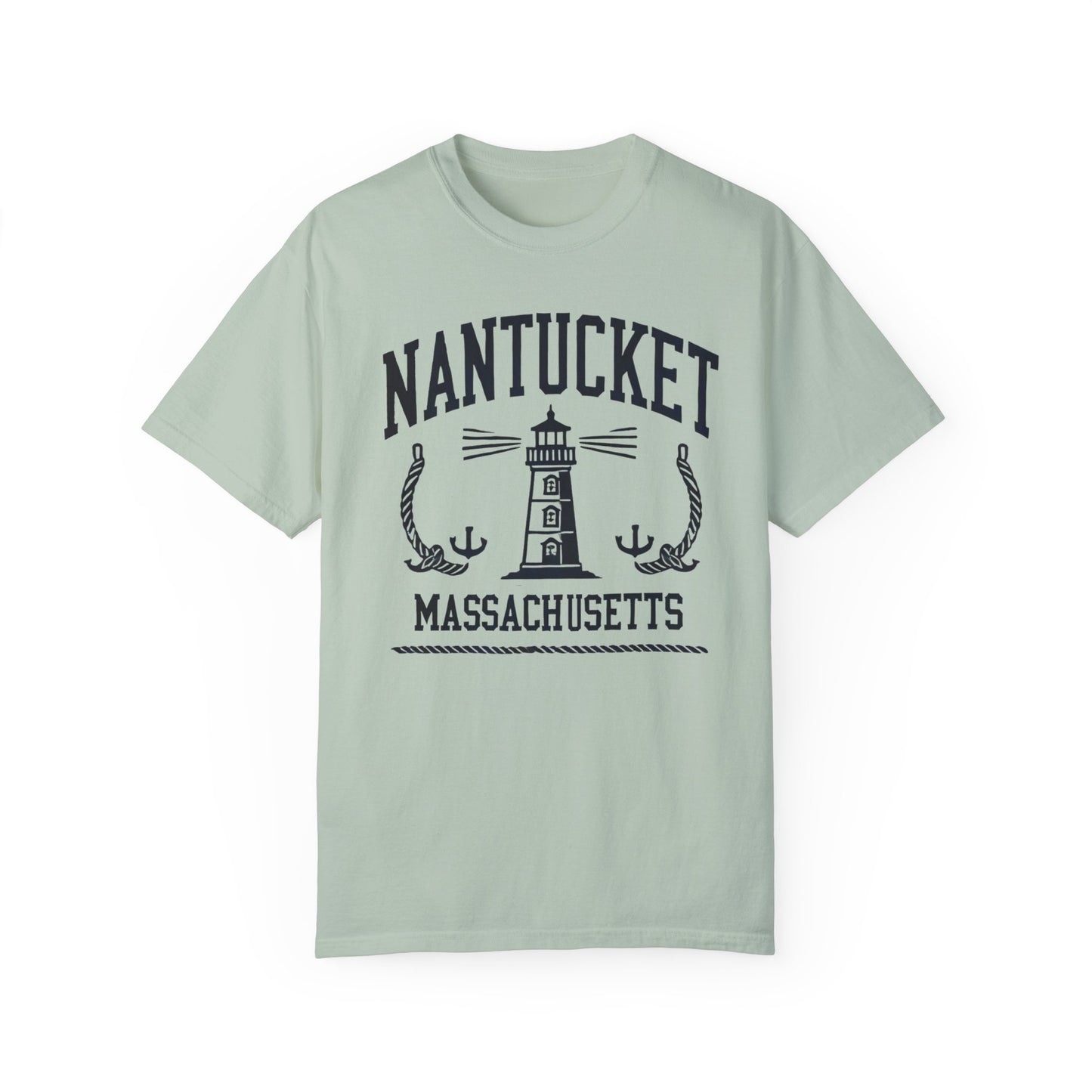 Nantucket Massachusetts Graphic T-Shirt  Coastal-Inspired Casual Tee